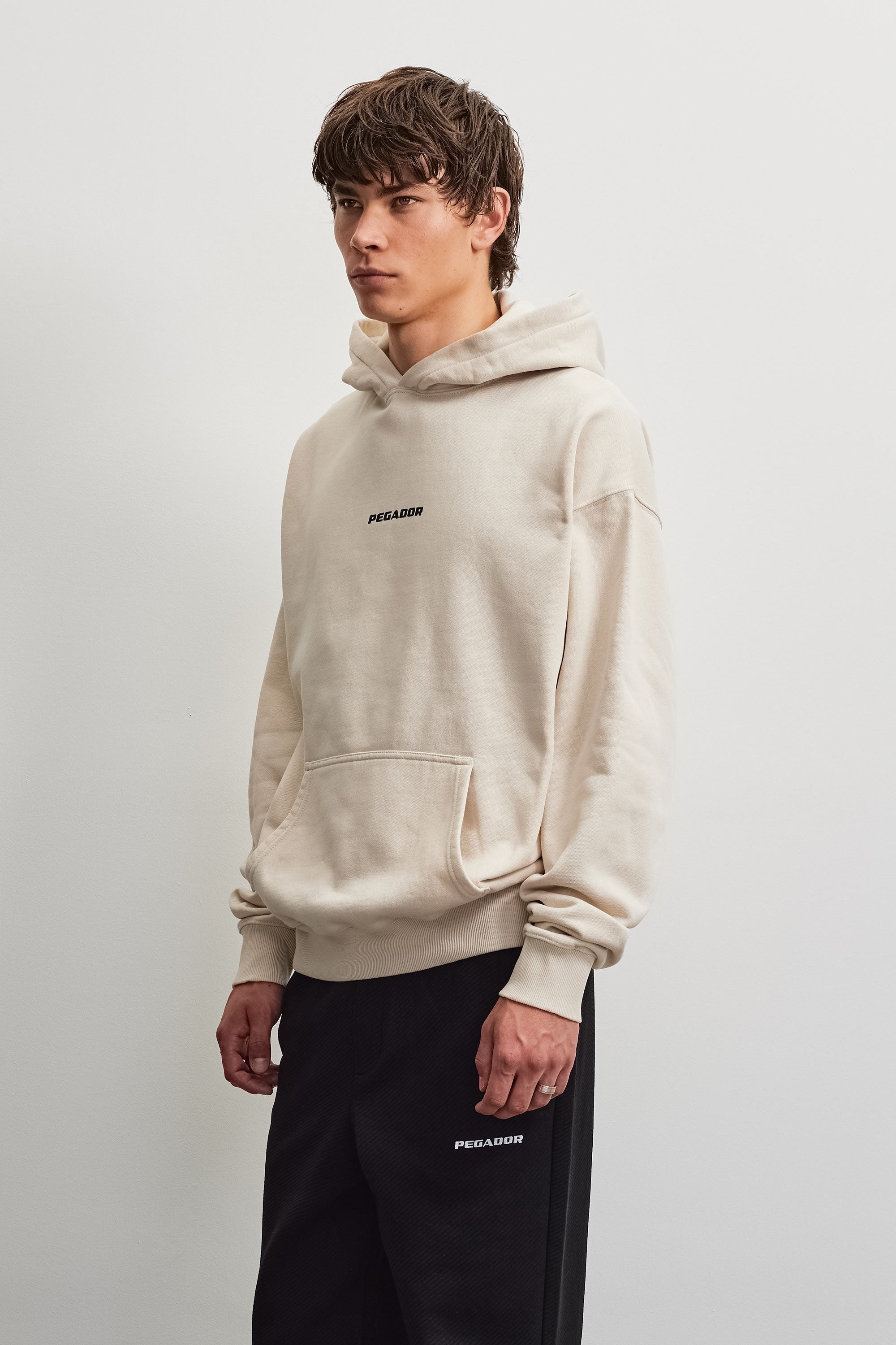 PEGADOR Sweat à capuche »COLNE LOGO OVERSIZED HOODIE«, mélange de coton, oversize
