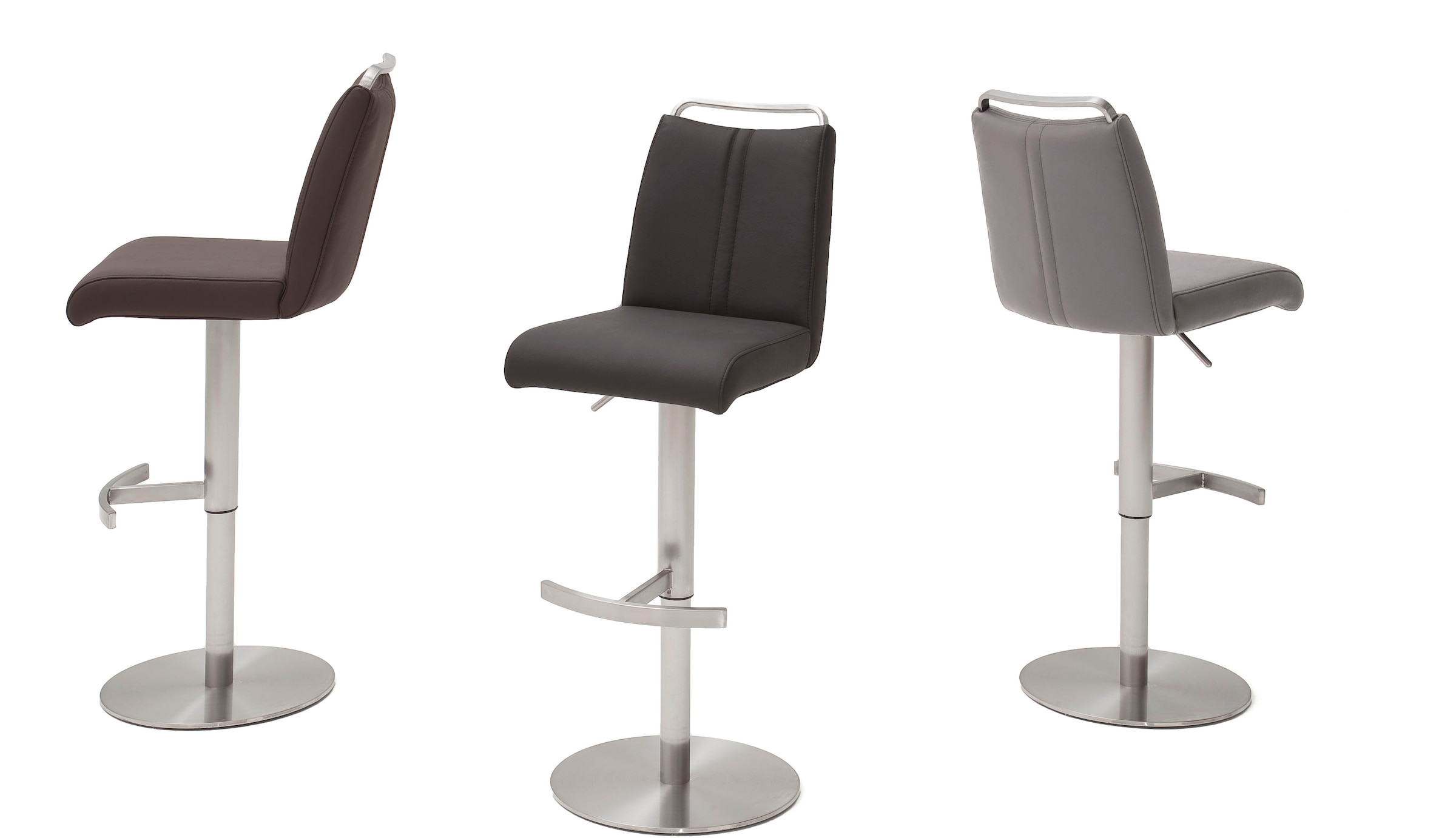 MCA furniture Chaise de bistrot »GIULIA Barstuhl Tresenstuhl Tresenhocker« () Barhocker,Bistrohocker,Barstuhl,drehbar,Sitzhöhe 53-78cm,mit Lehne