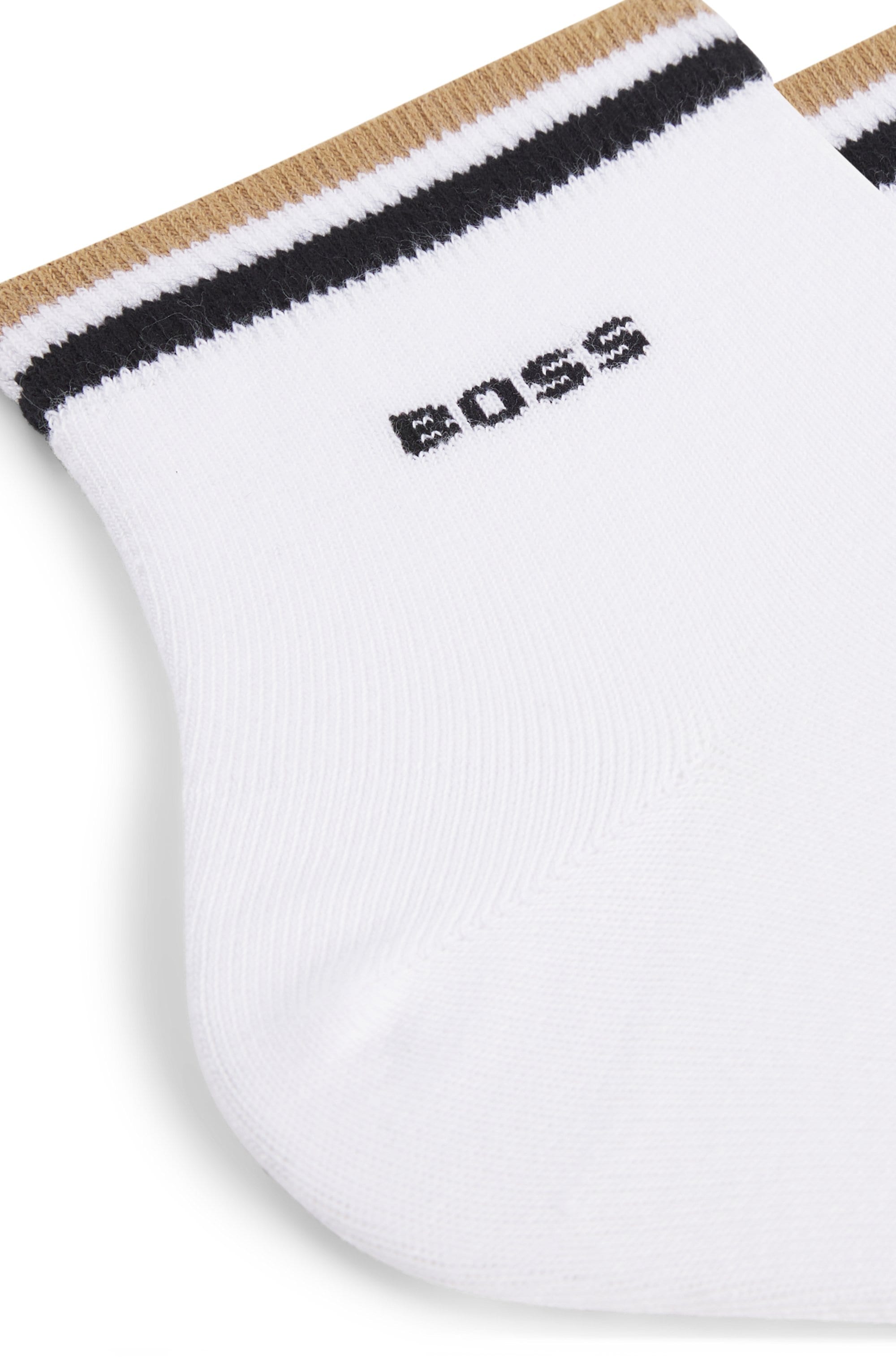 BOSS Freizeitsocken »2P SH Stripe CC« Packung, 2er, 2 Stk. tlg. mit BOSS Schriftzug