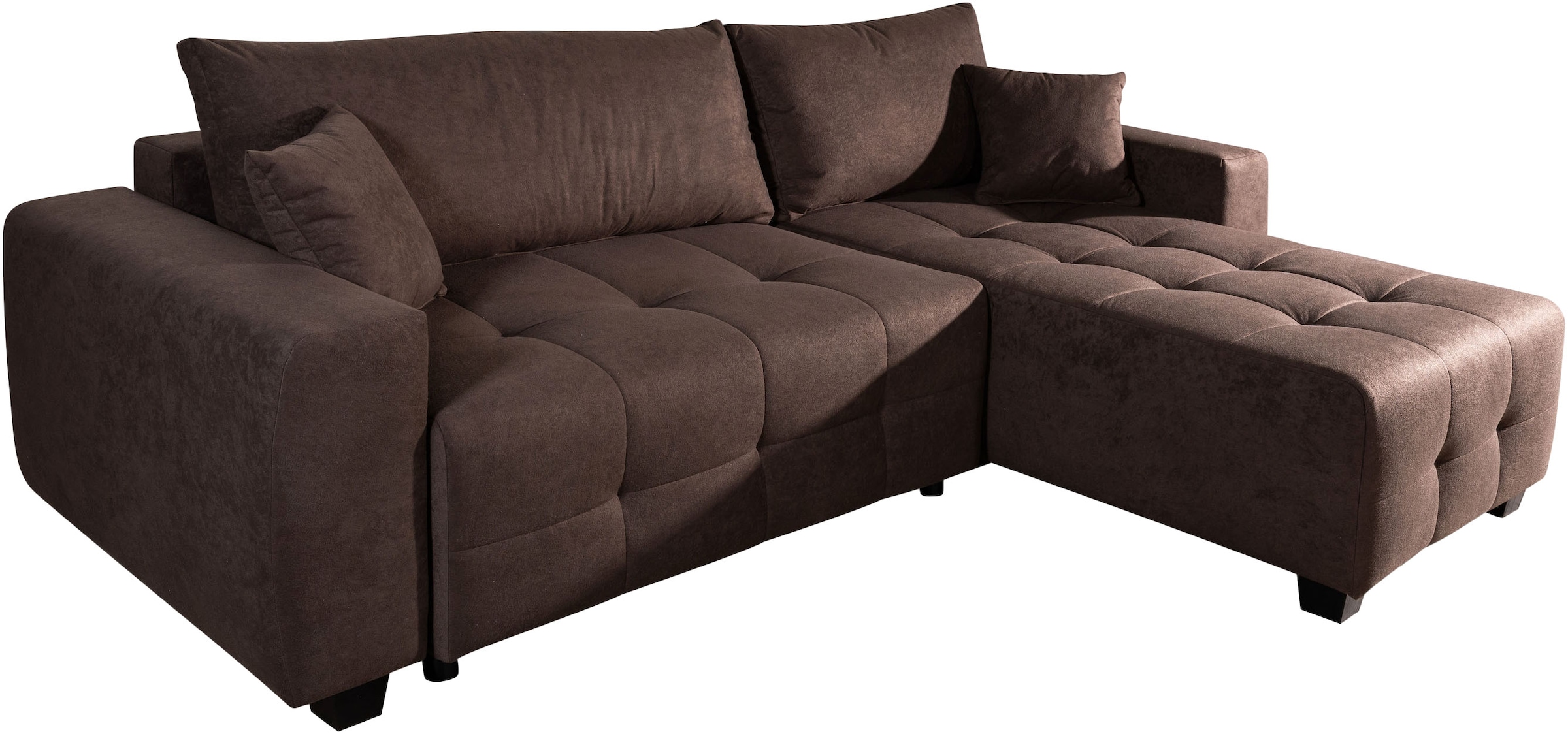 COLLECTION AB Canapé d'angle Ecksofa,Schlaffunktion,Bonnelfederkern,Rückenkissen
