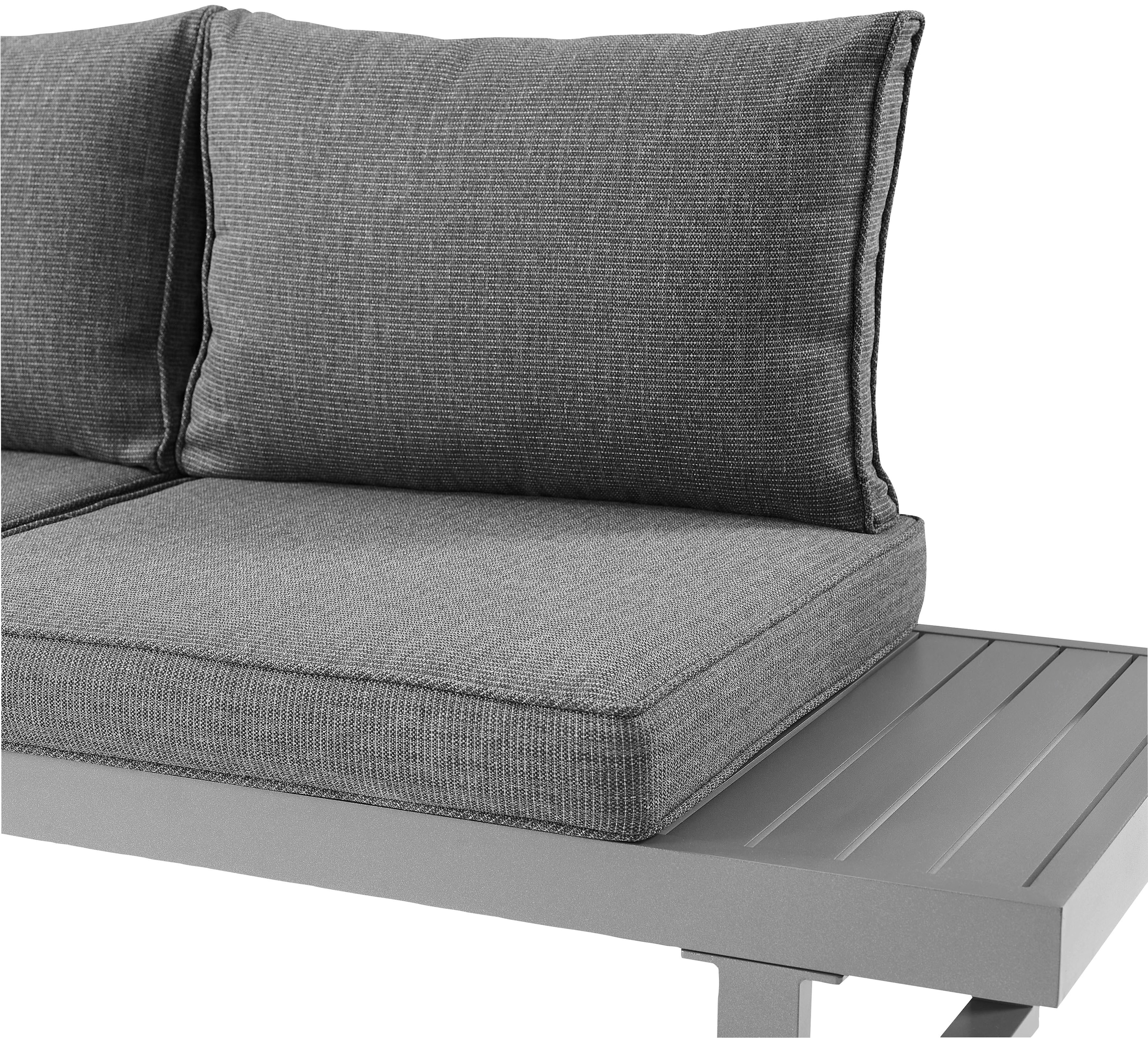 KONIFERA Gartenlounge-Set »Hamburg« Set, Tisch:100x60x60/40cm,abnehmbare Rückenlehnen ,individuell aufstellbar, 14 Stk. tlg. höhenverstellbarer Tisch, inkl. Schutzhülle, Aluminiumgestell