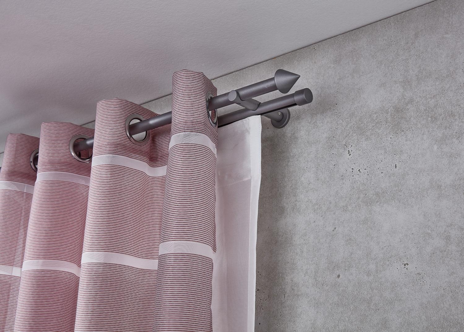 Good Life Tringle à rideaux combinée »Punta« Ø 20 mm 2 läufig-läufig Fixmass