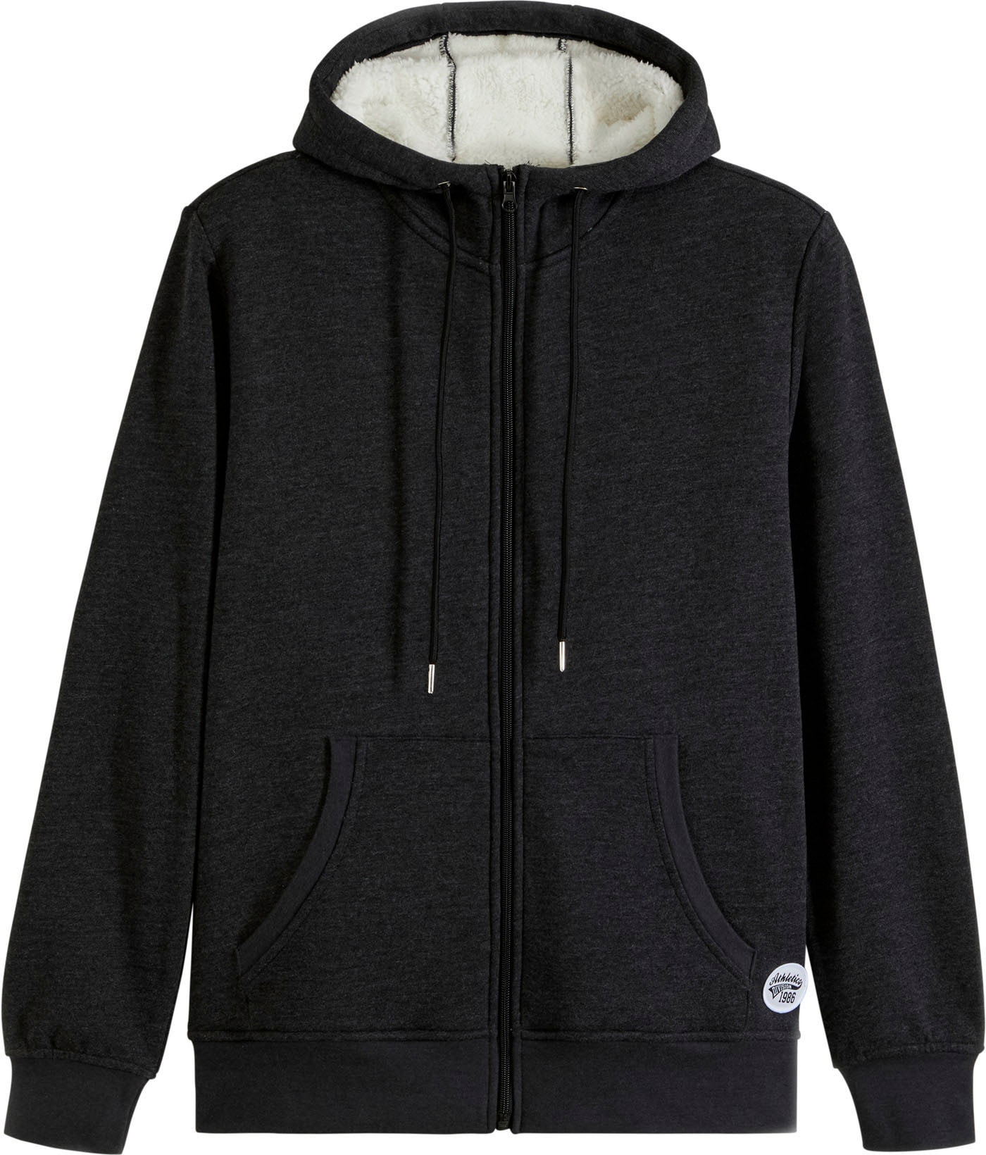 bonprix Veste sweat mit Kapuze, mit Teddyfutter, aus Baumwolle und Polyester