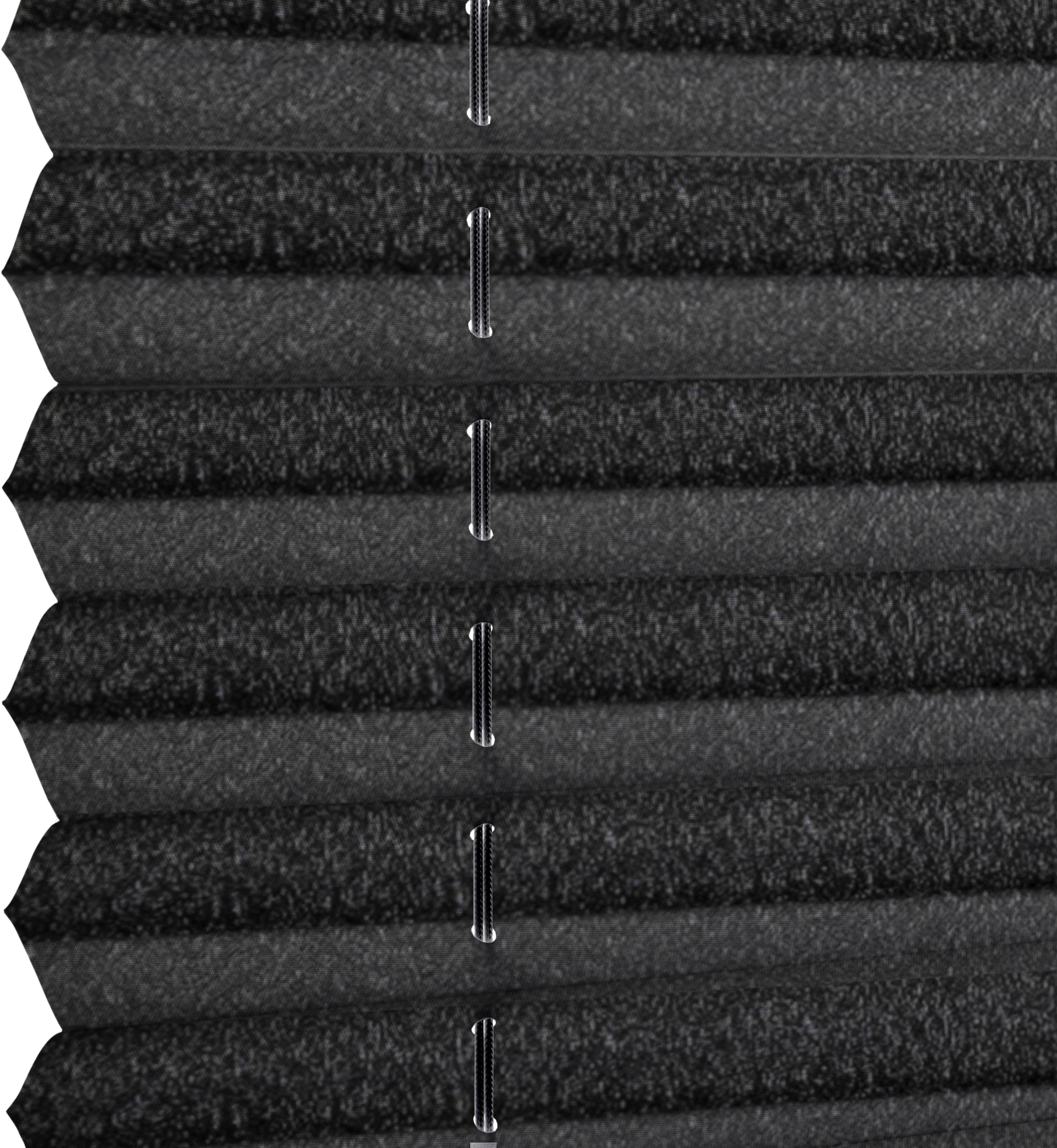 GARDINIA Plissee »schwarz« blickdicht mit Bohren verspannt verschraubt, dezenter Abdeckleiste gegen Staubschutz