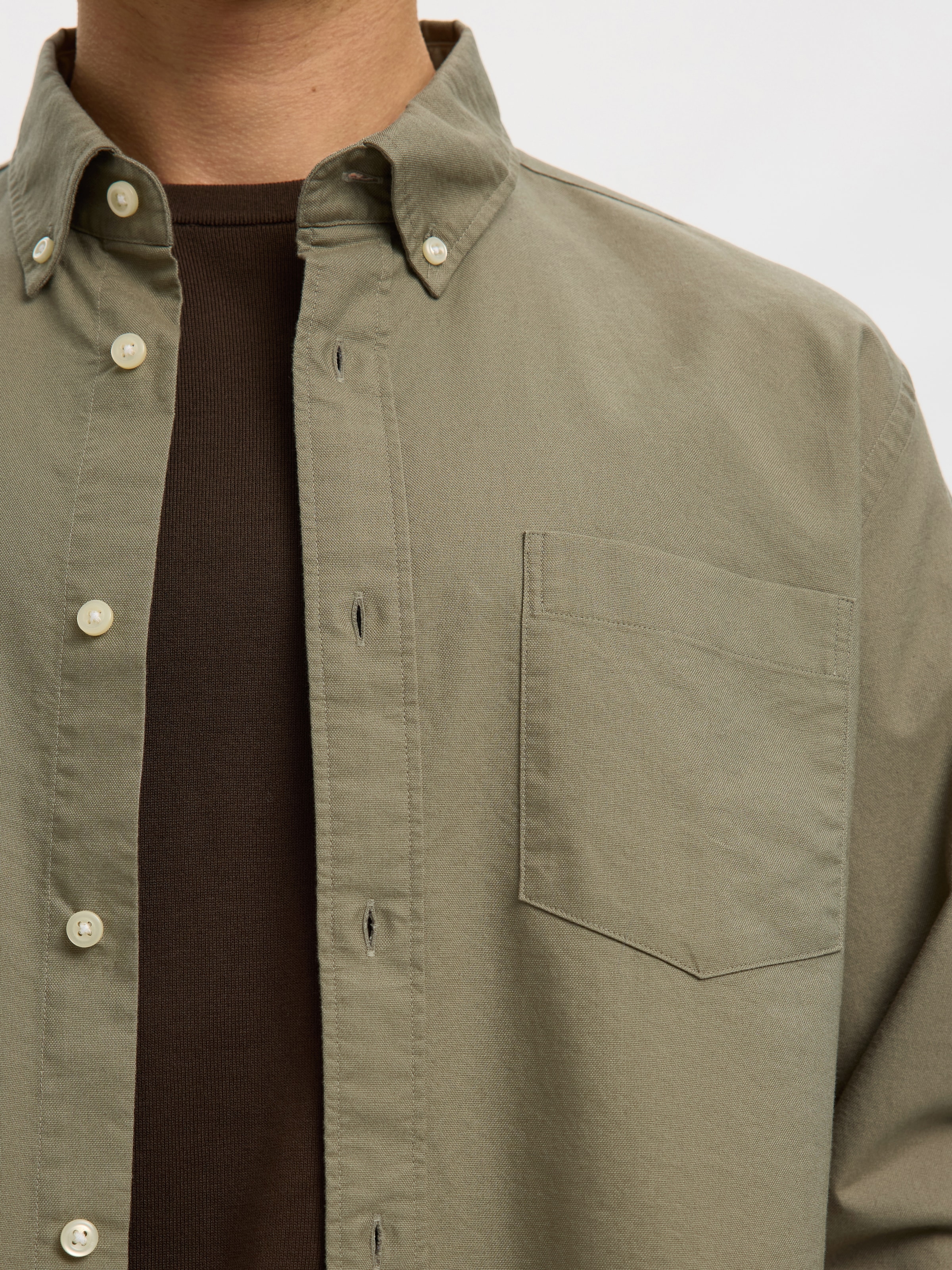 SELECTED Chemise à manches longues »SLHREGRICK-OX SHIRT LS NOOS« coton, coupe régulière