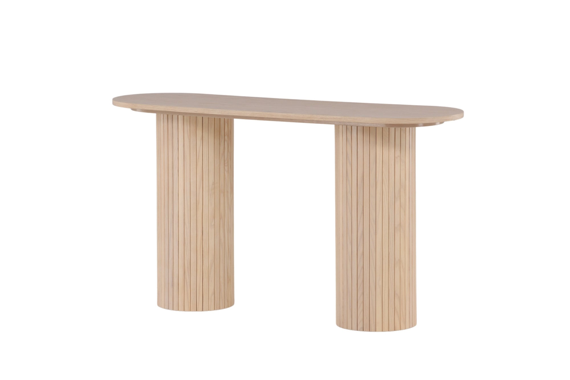 Venture Home Table d'appoint »Bianca, ovaler Konsolentisch mit Holzfurnier-Optik, 130 × 40 cm« table d'appoint, placage, ovale, haute, spacieuse, noble