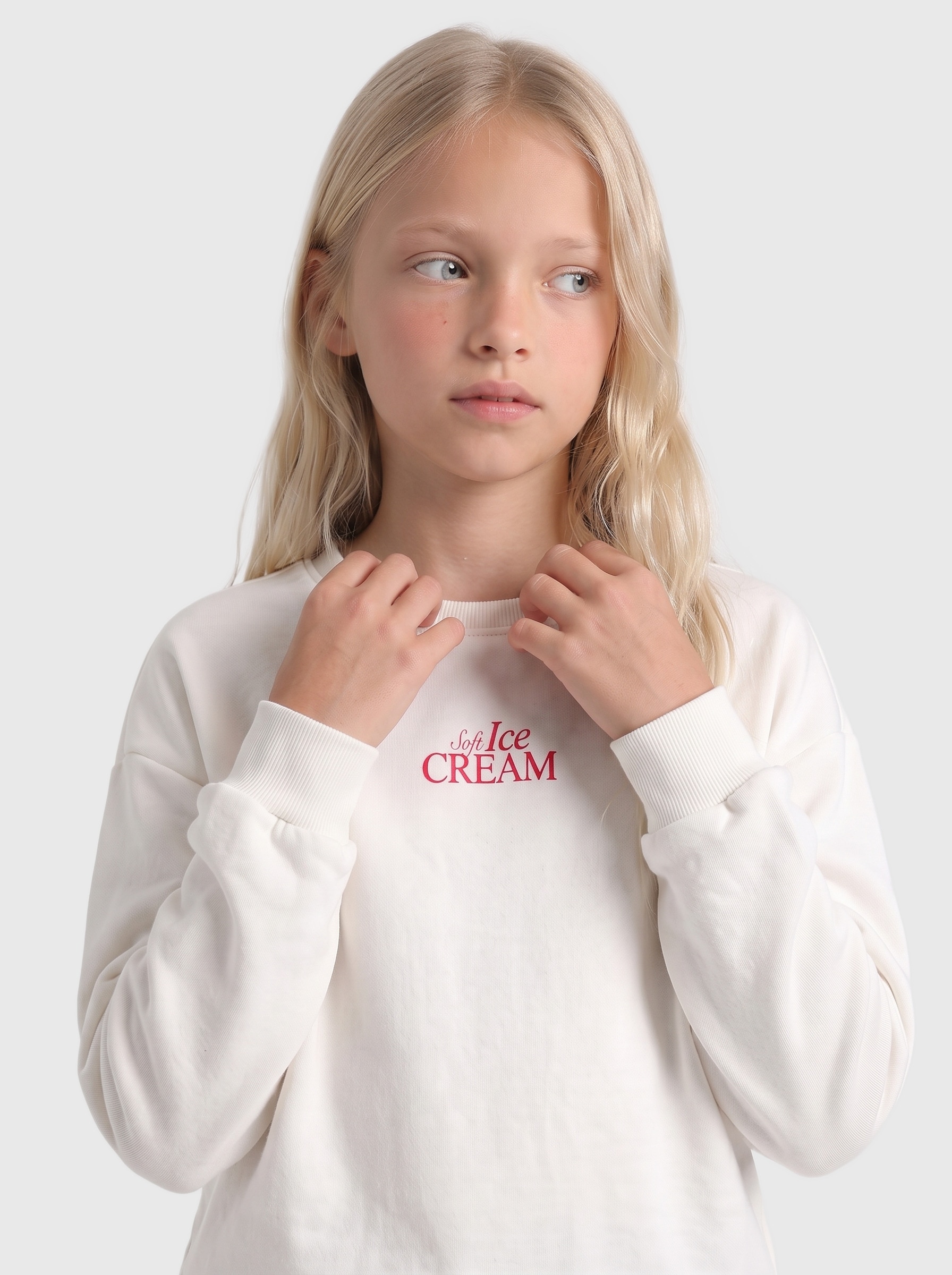 KIDS ONLY Sweatshirt »KOGPHILEA LIFE L/S LOOSE UB VD SWT«, Baumwollmischung, regular fit
