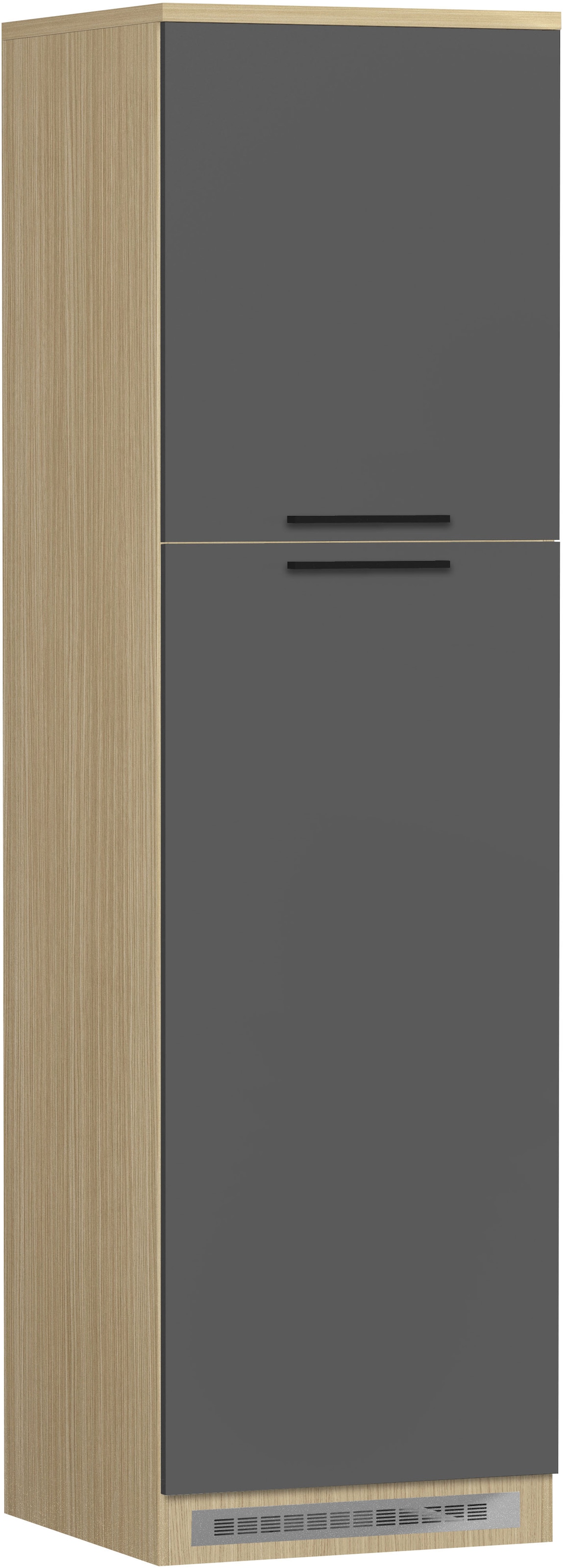 KOCHSTATION Armoire réfrigérée encastrable »Luna, Kühlschrank-Umbau, Einbauschrank für Kühlschrank, Made in Italy« B/T/H: 60×60×214,5 cm, für zwei Kühlschrankhöhen vorbereitet