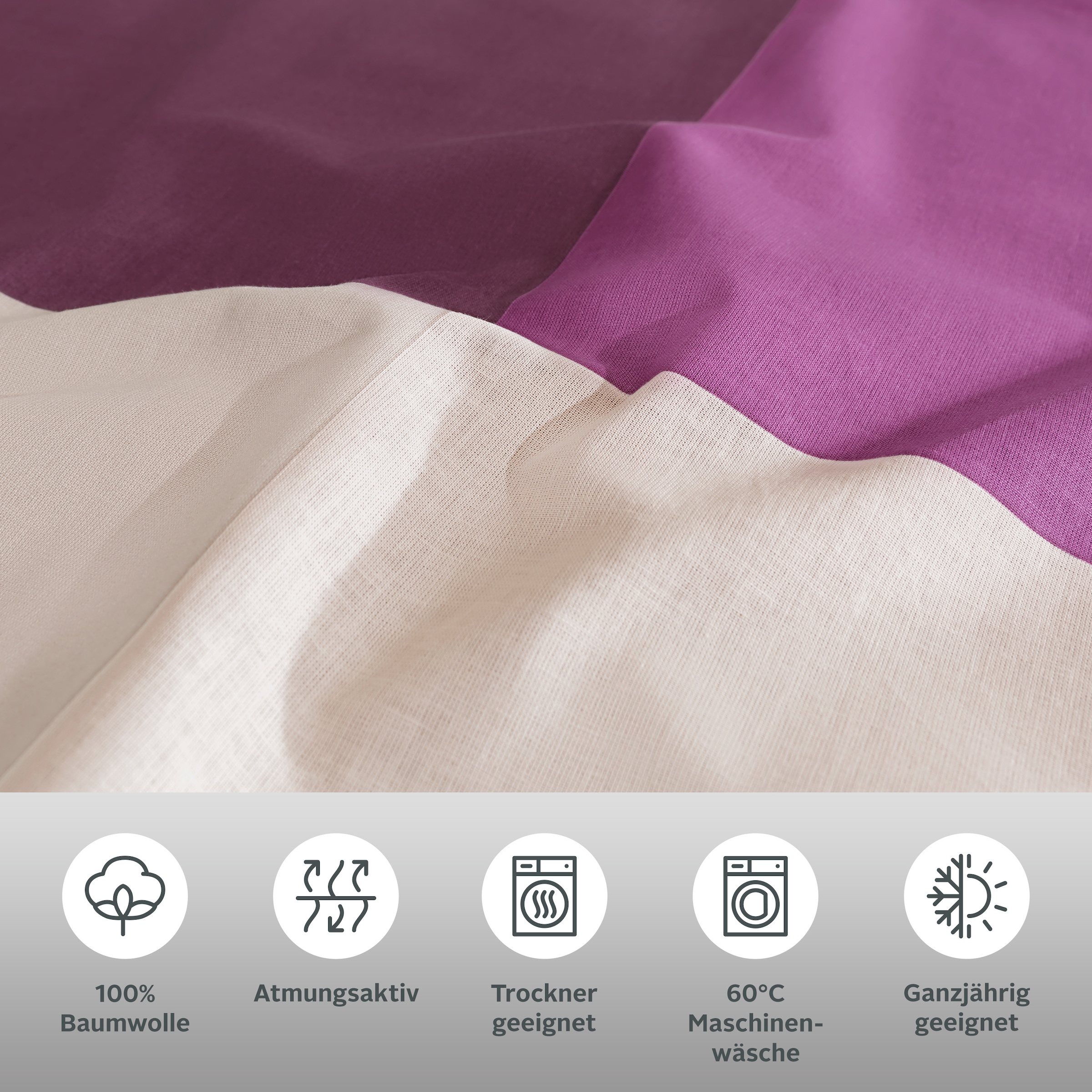 GOODproduct Bettwäsche »Tirrell« 2 Bettwäsche ab Gr. 135x200 cm, 100% Baumwolle, Marke H.I.S by GOODproduct