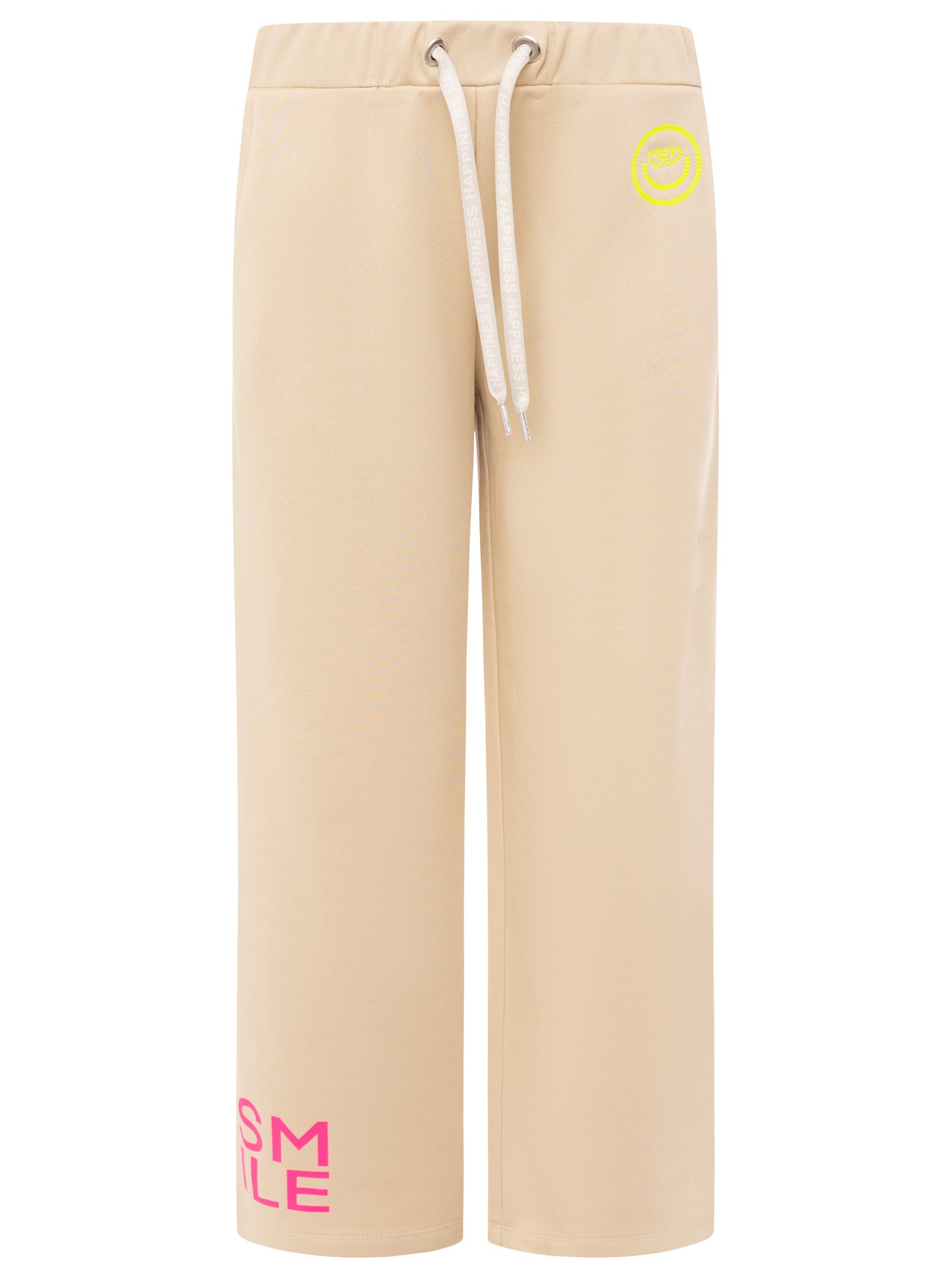 Zwillingsherz Pantalon sweat »"Alissa"«  mit Print und Neon Stickerei , Kordel und Eingriffstaschen