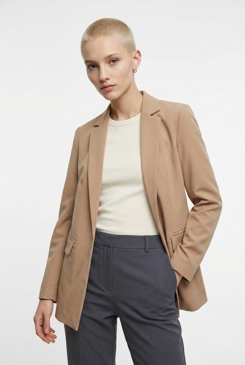 pieces Longblazer »PCBOSELLA LS LOOSE BLAZER NOOS« in leichter Oversize Form