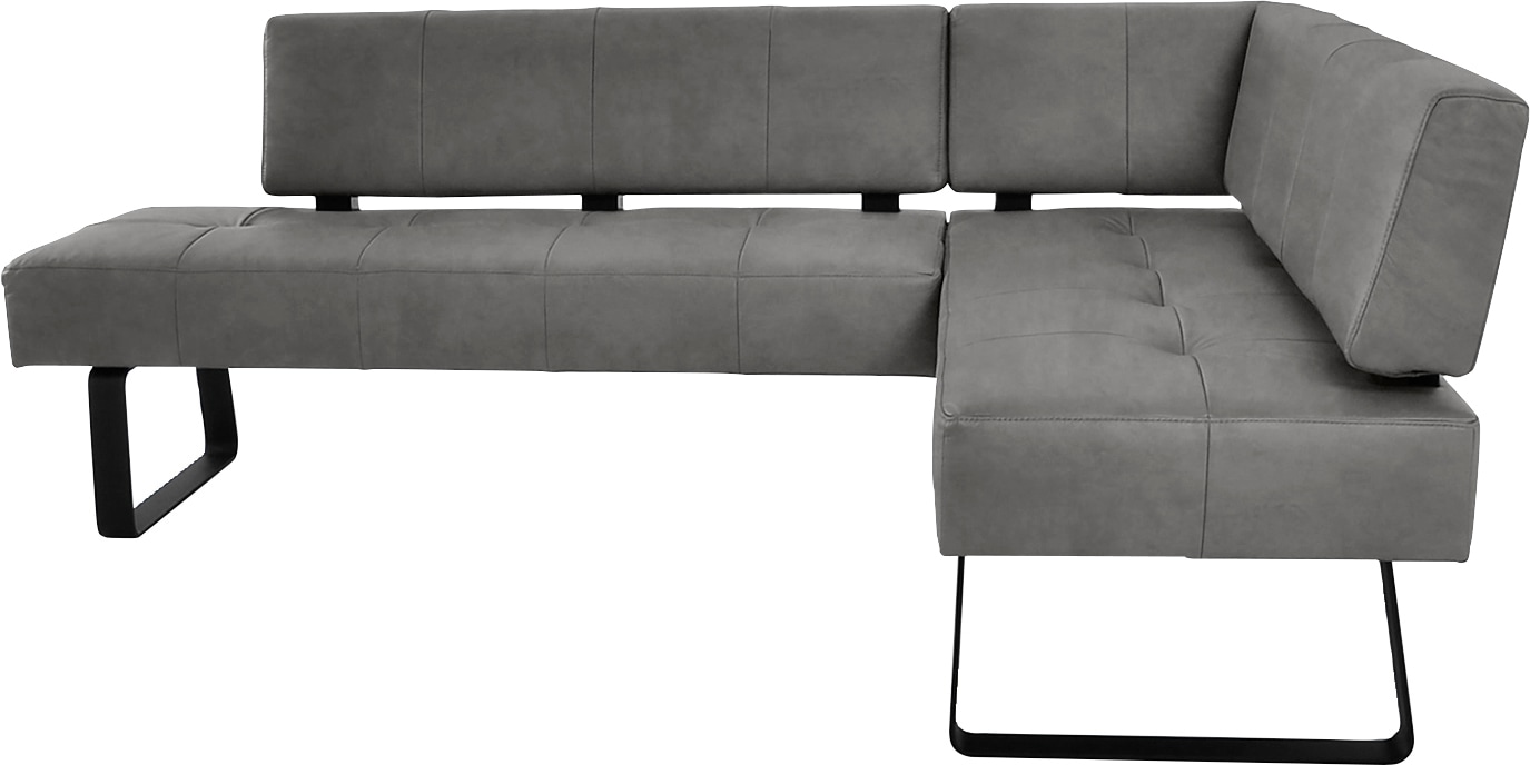 K+W Komfort & Wohnen Banc d'angle »Spider II« couture assise, confortable grâce à la construction sandwich, 2 dimensions réglables