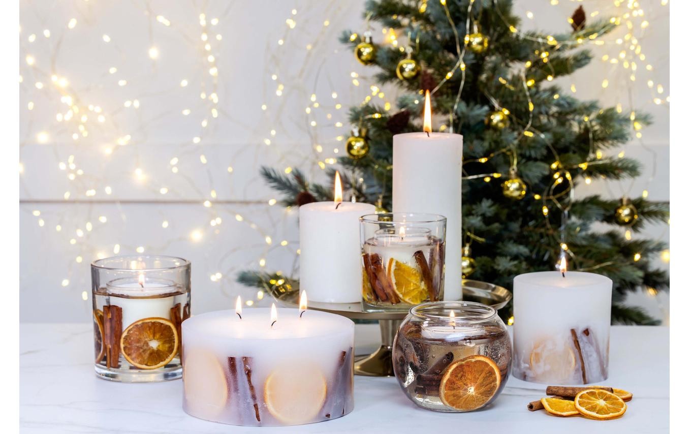 Stoneglow Duftkerze »Festive Wishes 9,5 cm«