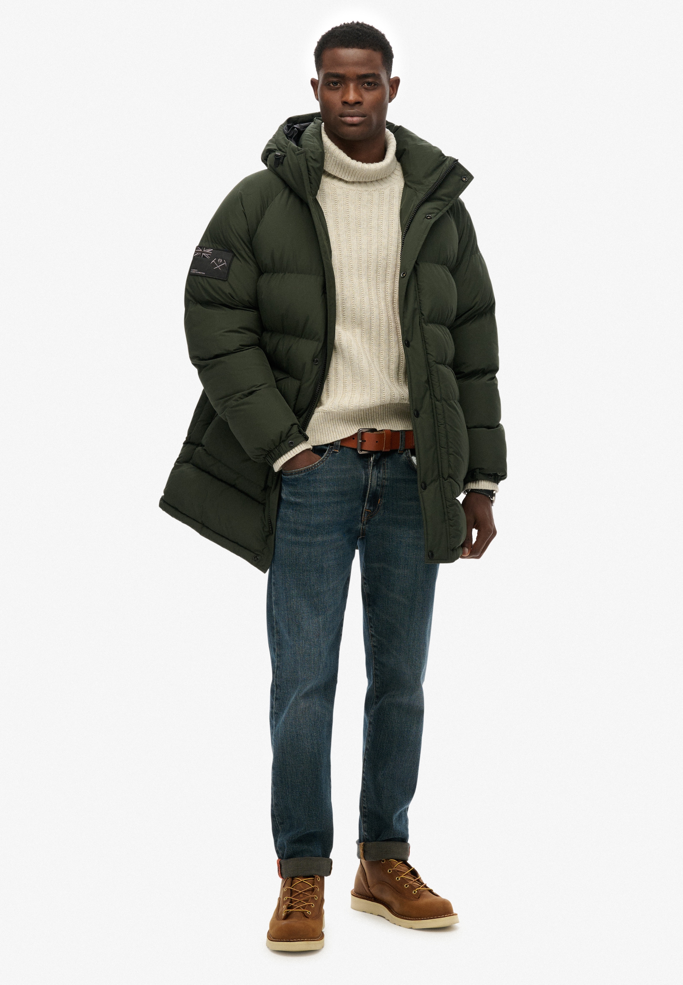 Superdry Veste matelassée »XPD LONGLINE BAFFLE PARKA« mit Kapuze