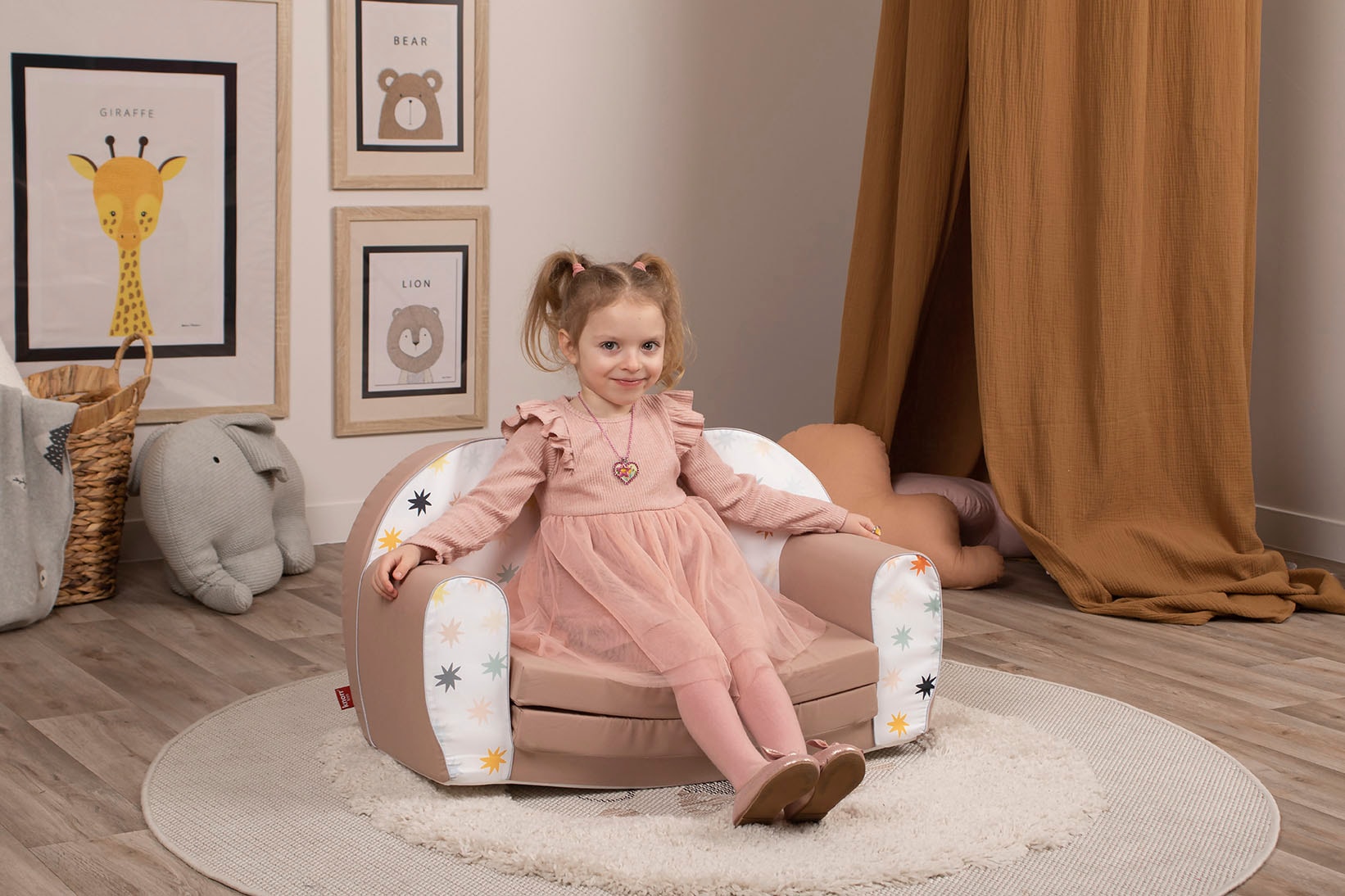 Knorrtoys® Sofa »Pastell Stars« für Kinder; Made in Europe