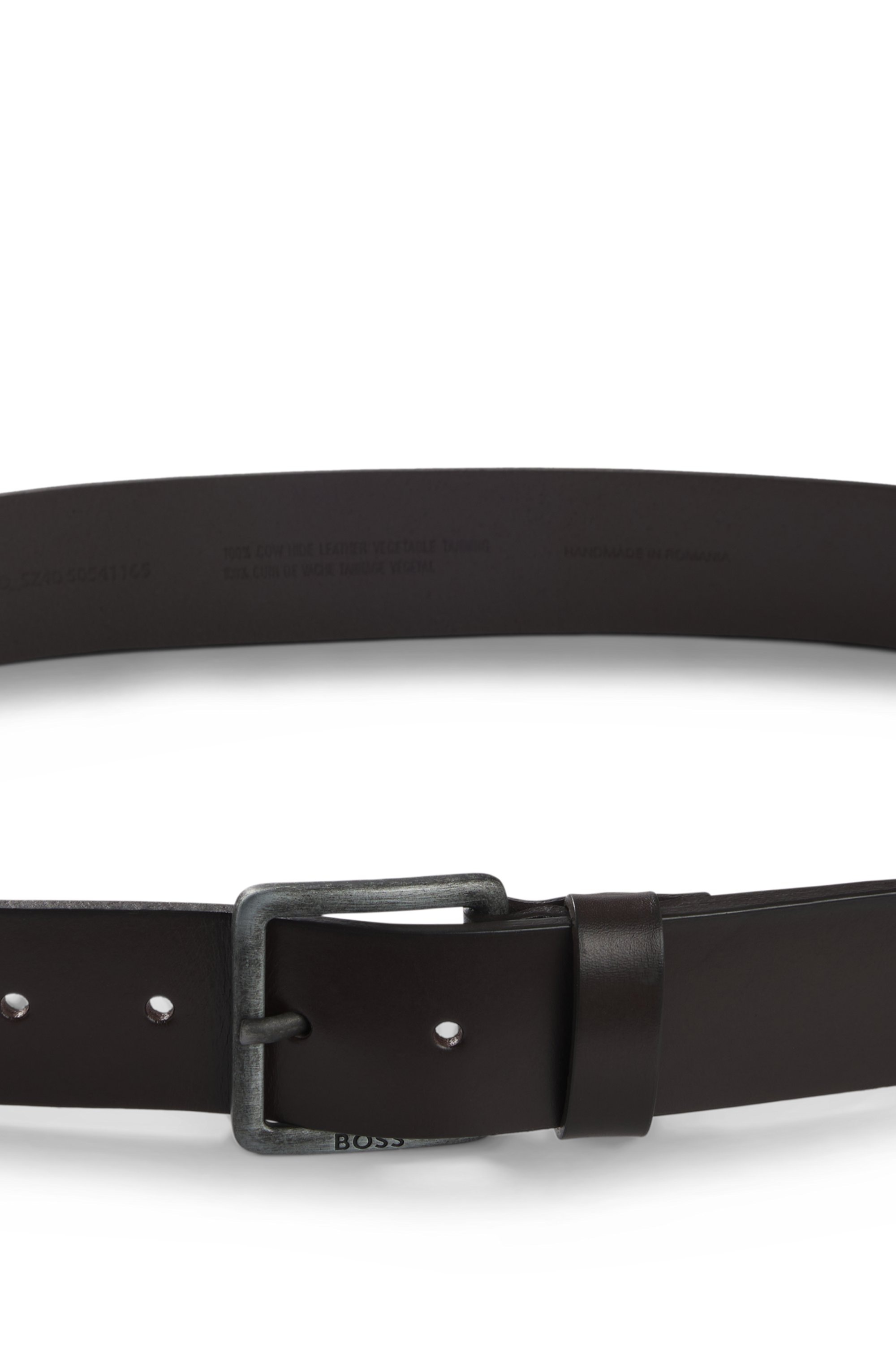 BOSS Ceinture en cuir »Jeeko_Sz40« mit matter Schliesse
