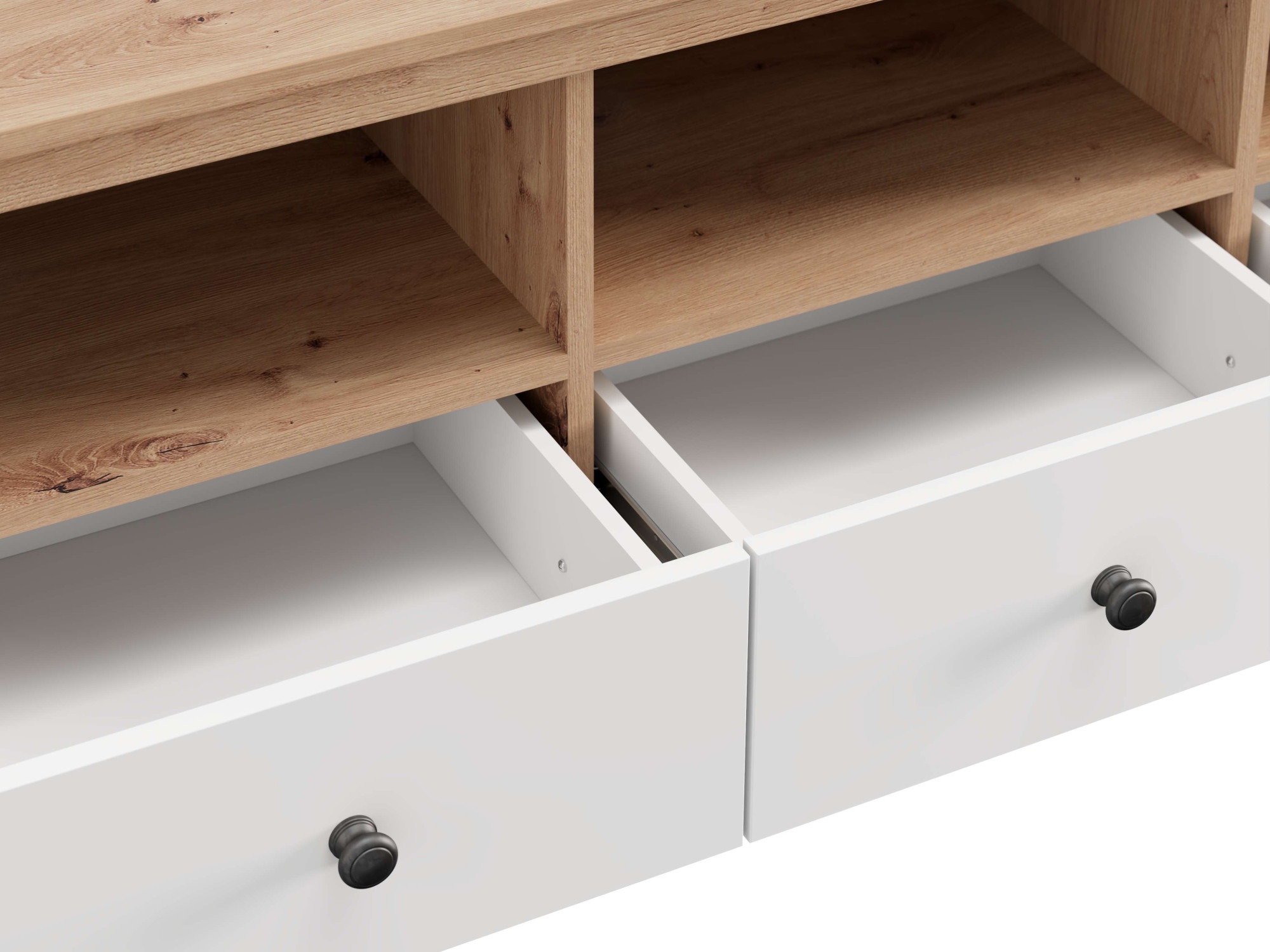 Home affaire Table basse »BEDFORD, TV-Board, TV-Kommode, TV-Schrank, TV-Unterschrank, TV-Möbel« Profil MDF 2D recouvert, marquage à chaud