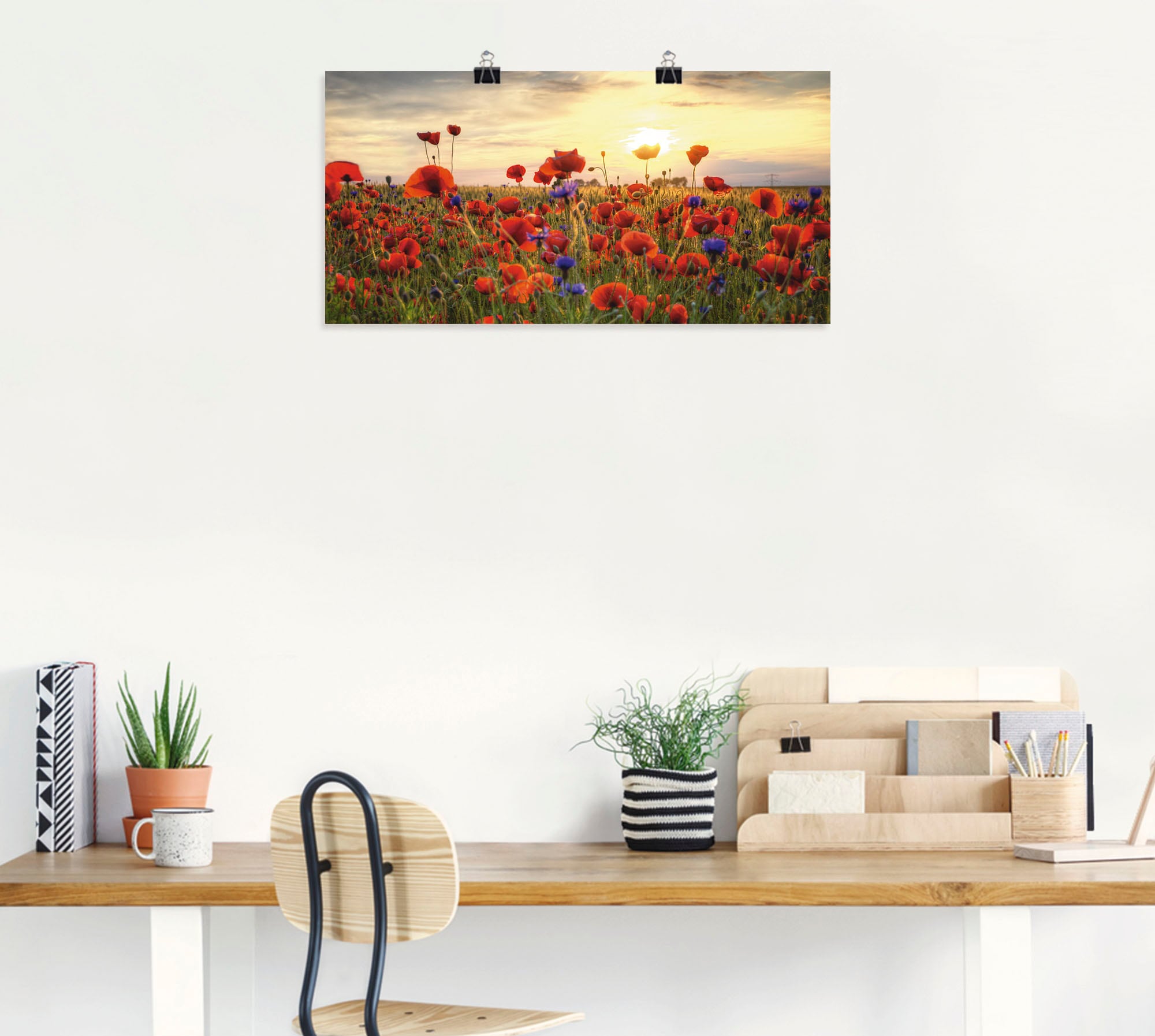 Artland Wandbild »Mohnblumen« Blumen 1 Stk. tlg. als Alubild, Leinwandbild, Poster in verschied. Grössen