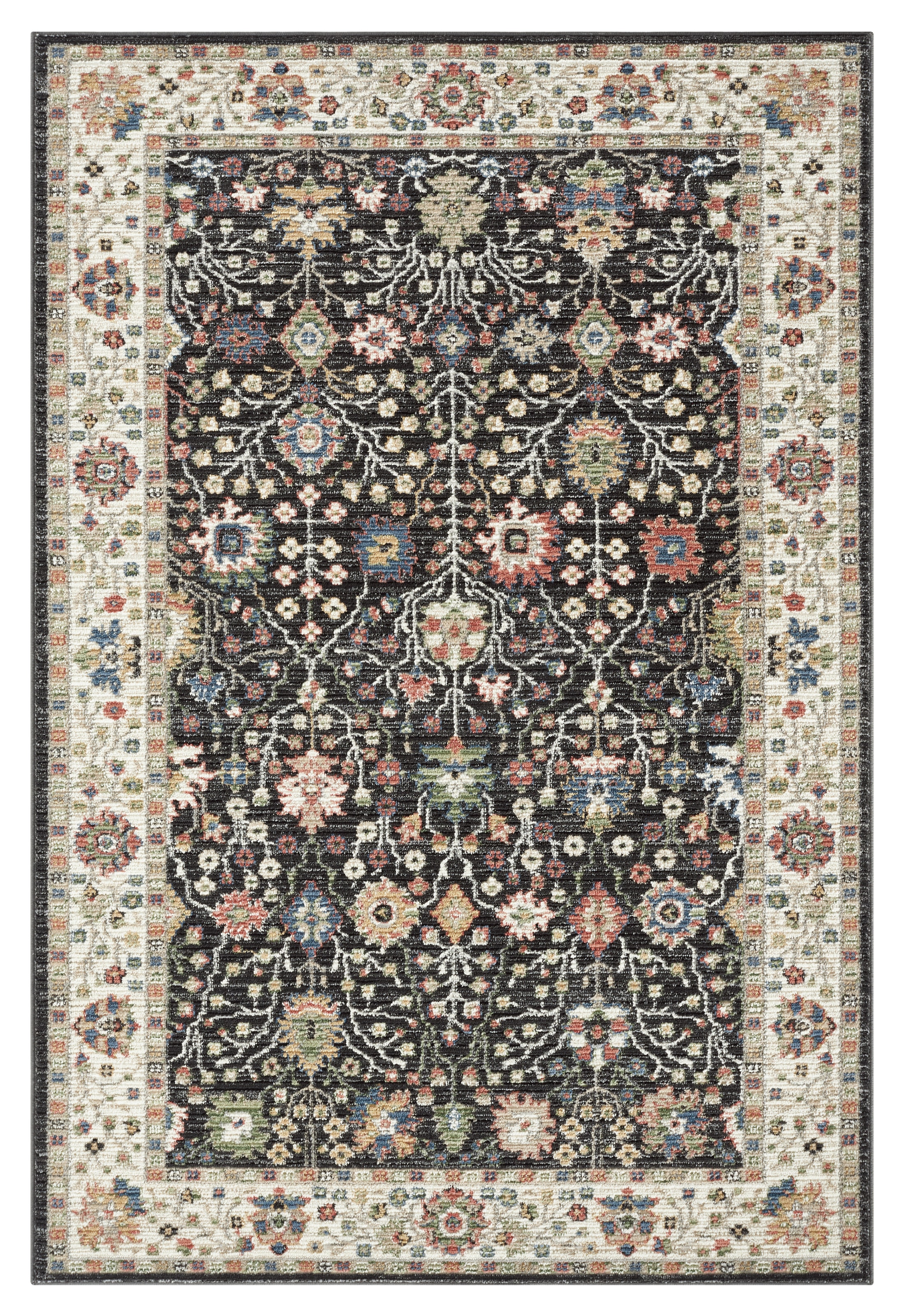 GOODproduct »Aylaa, Blumen-Motiv, Orient« Rectangulaire 9 mm Höhe oriental, fleurs, cadre, salon, chambre, salle à manger