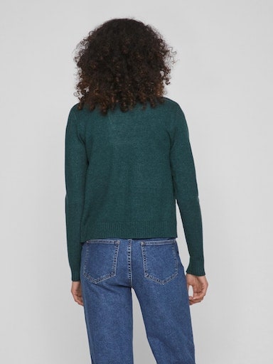 Vila Cardigan »VIRIL SHORT L/S KNIT CARDIGAN-NOOS« Materialmix, regular fit