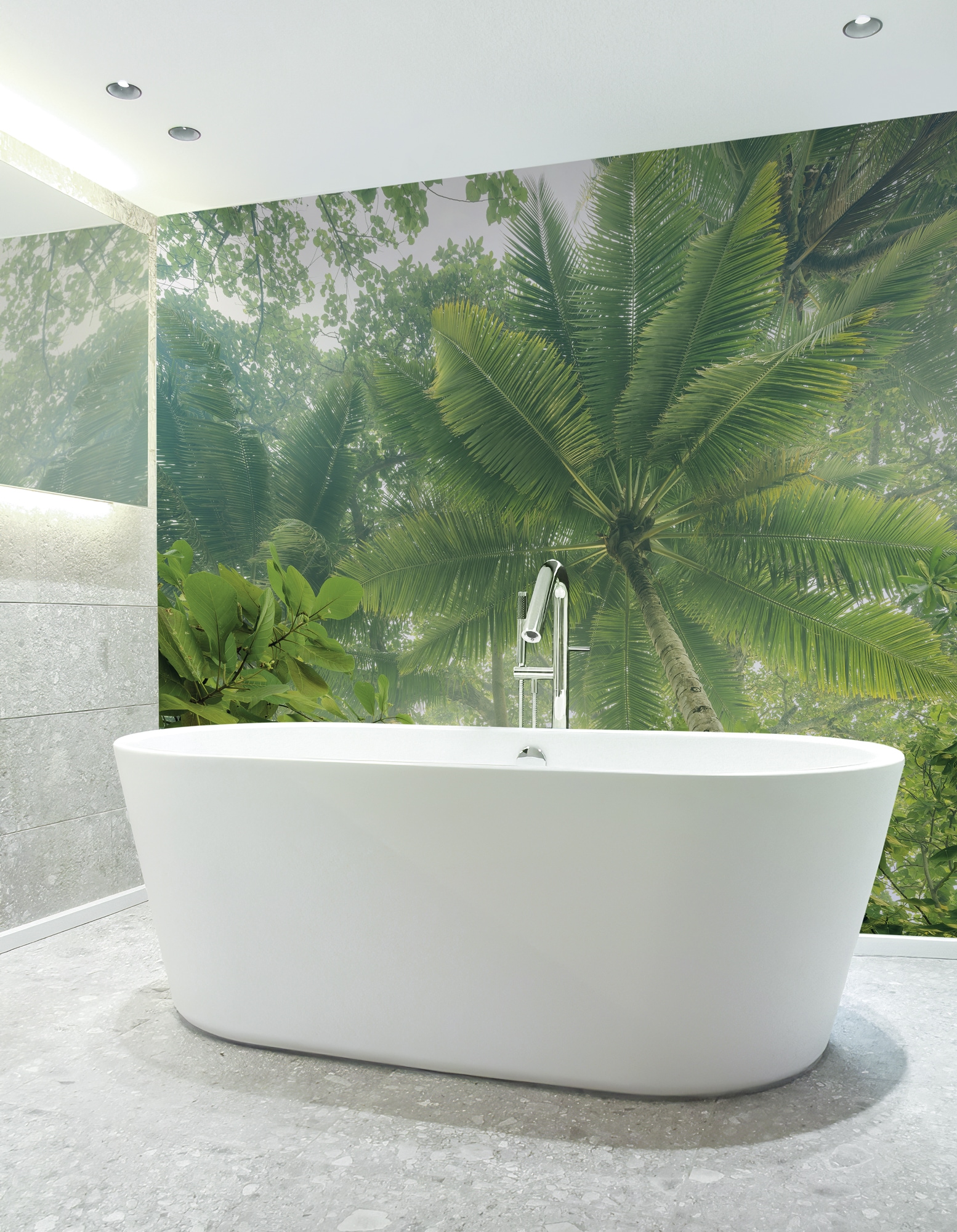 Komar Fototapete »Digitaldruck Vlies -  Climber Canopy - Grösse 300 x 250 cm« bedruckt | geblümt | gemustert | tropisch glatt Wohnzimmer, Schlafzimmer