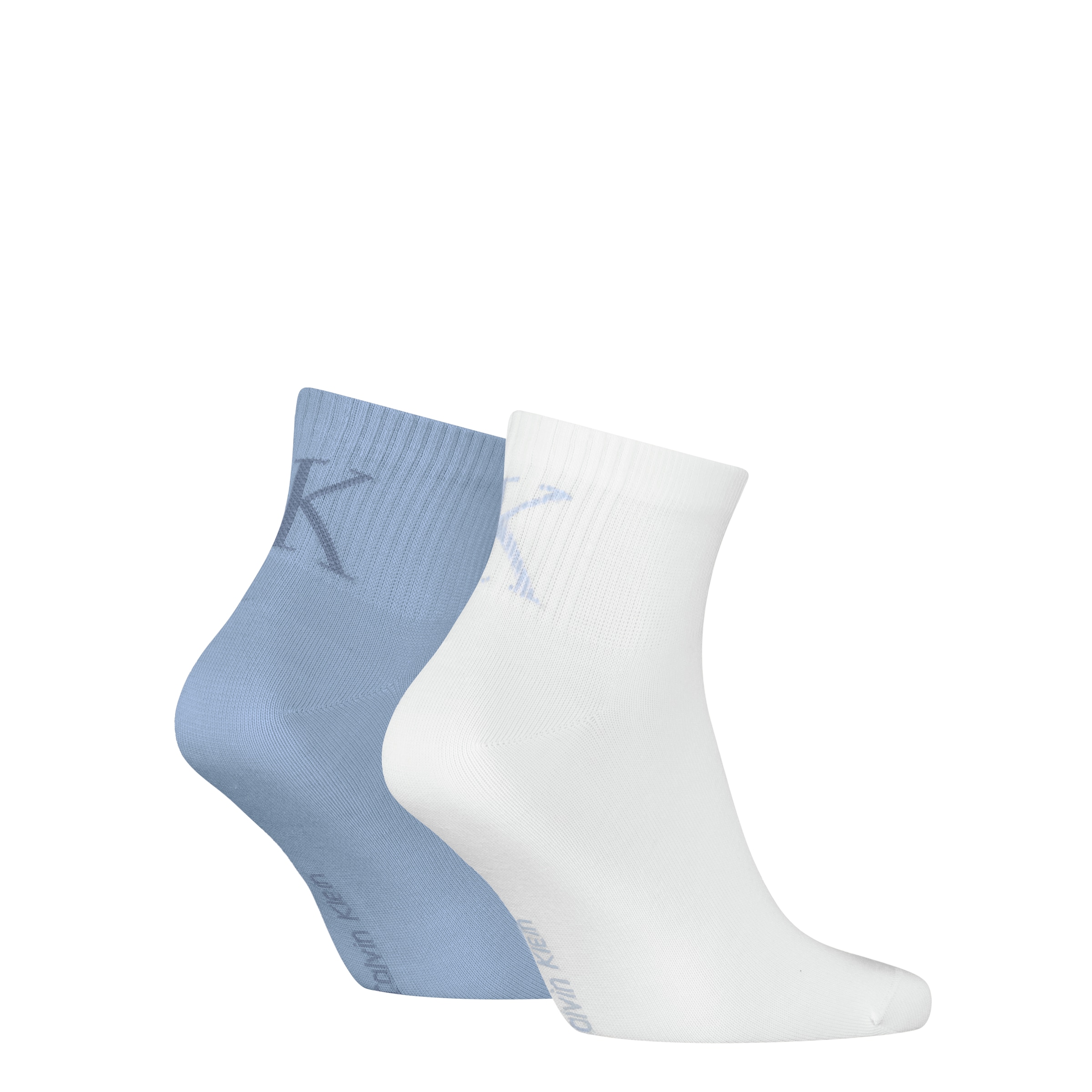 Calvin Klein Jeans Socken »CKJ MEN QUARTER 2P SHADOW RIB LOGO« 2 Paar tlg. mit elastischem Komfortbund