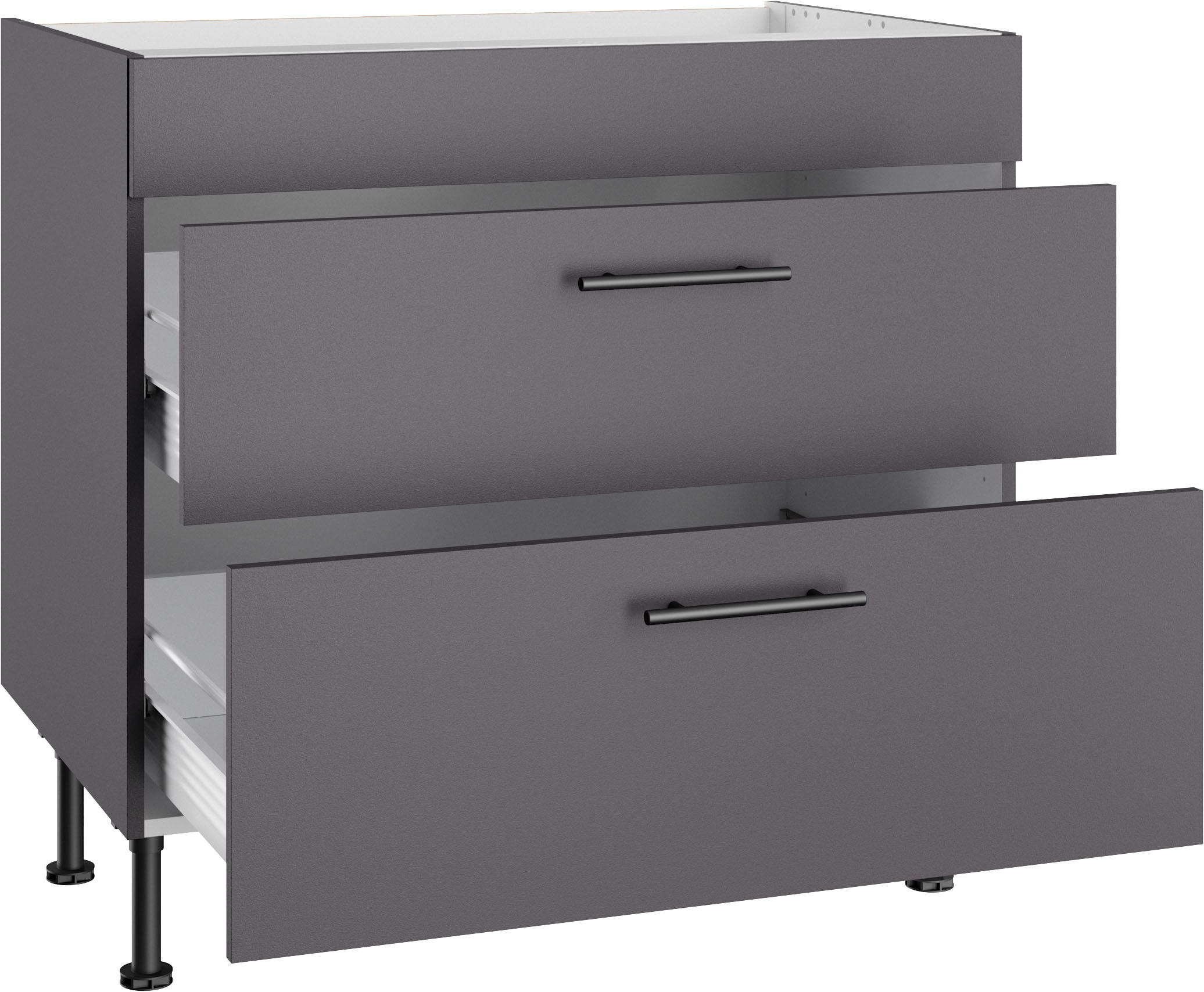 OPTIFIT Kochfeldumbauschrank »Fiona« Breite 90 cm, mit 2 Auszügen und höhenverstellbaren Stellfüssen