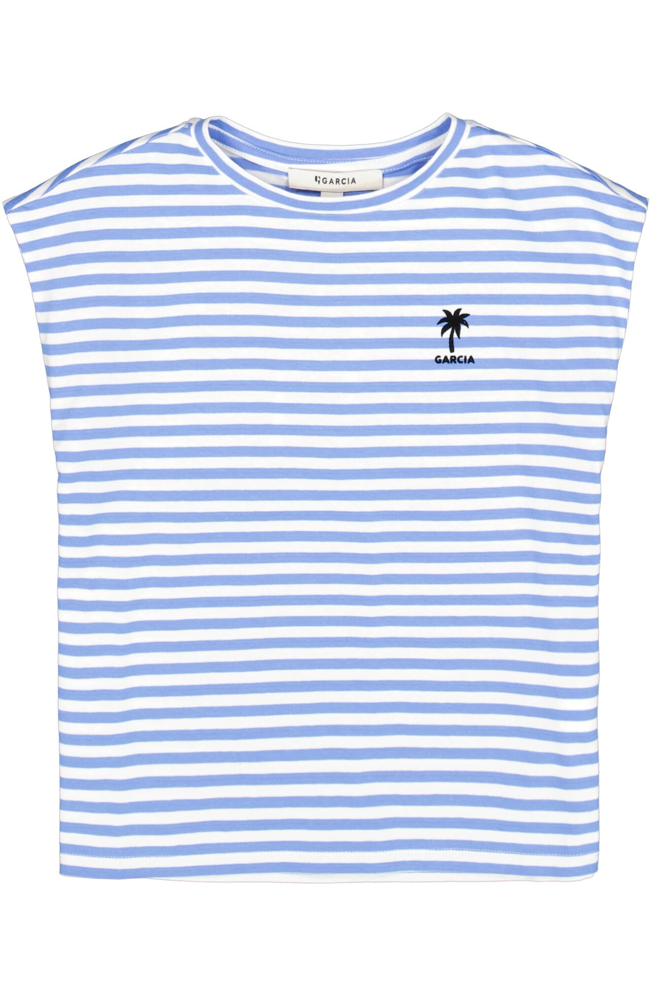 Garcia T-shirt Haut chemise à rayures, pour filles