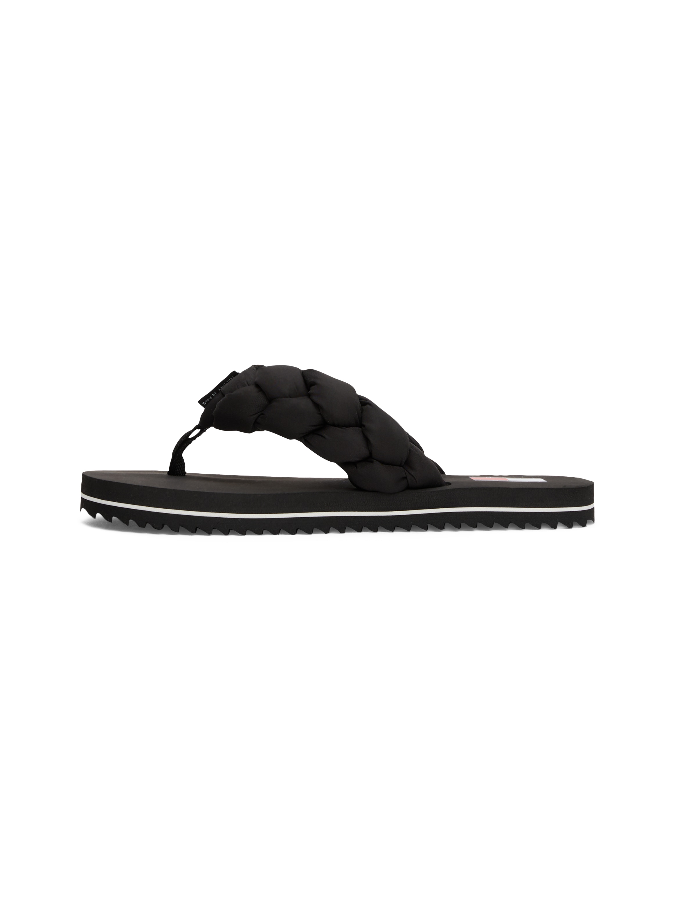 Tommy Jeans Séparateur d'orteils »BRAIDED THONG BEACH SANDAL«  , Dianette, chaussure d'été avec bande tressée et rembourrée