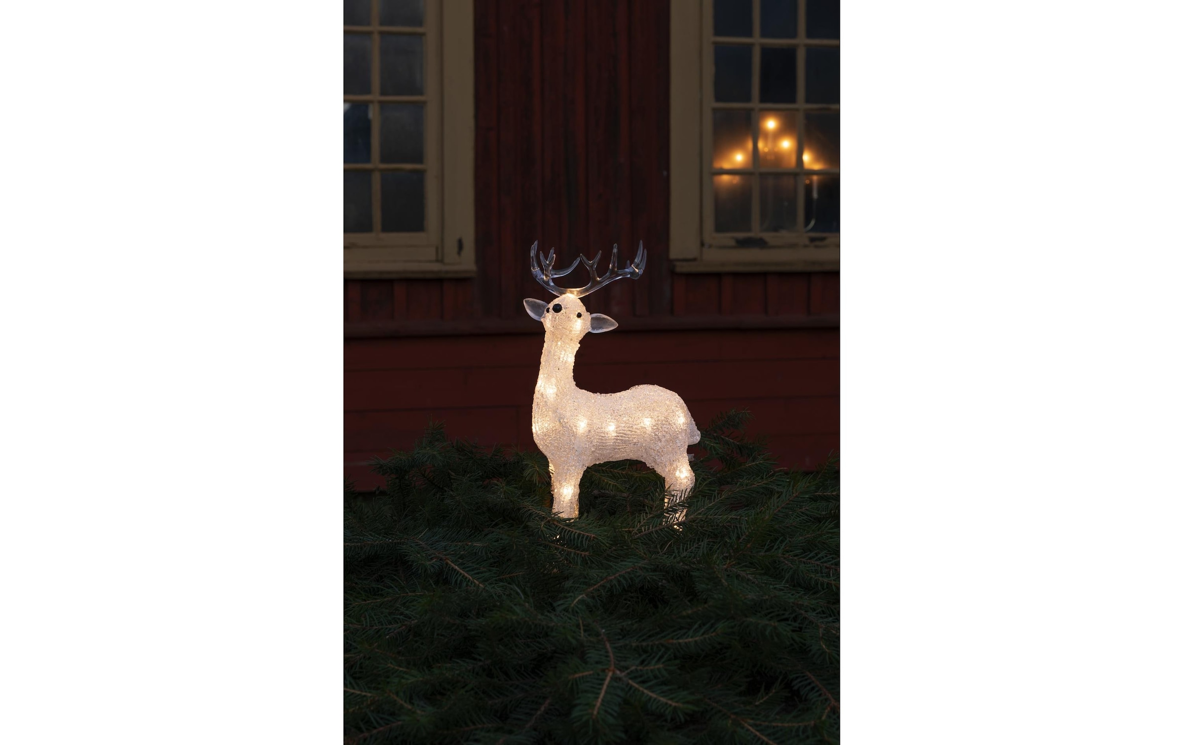 KONSTSMIDE LED Dekofigur »Acryl Rentier« LED-Modul Warmweiss