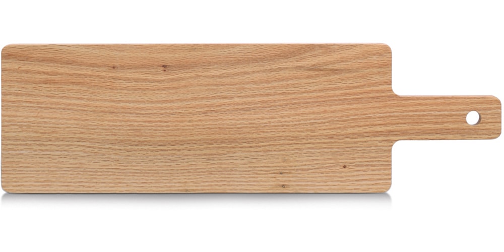 Zeller Present Servierbrett »Schneide-/Servierbrett mit Griff, Eiche« Schneidebrett, natürliches Material