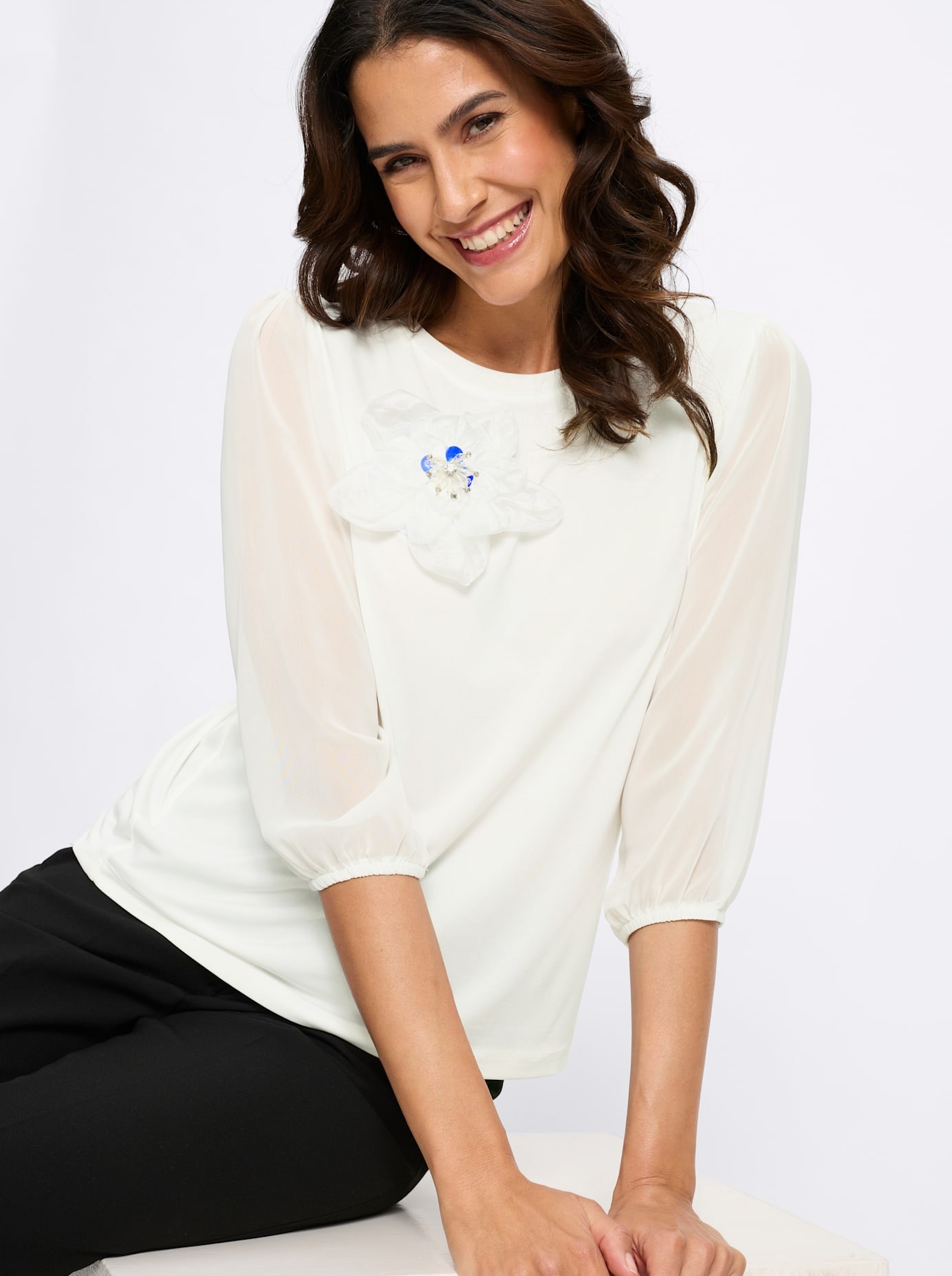 Lady Rundhalsshirt »Rundhals-Shirt« 1
