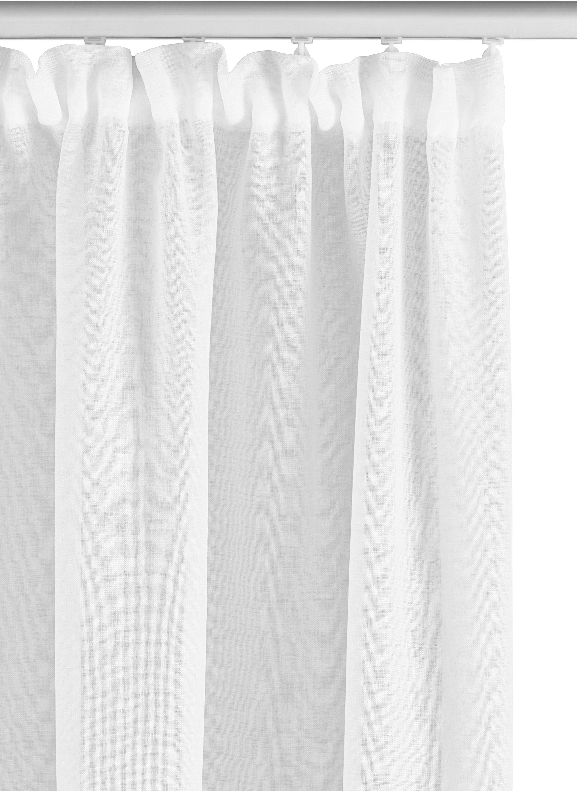 my home Gardine »TENDER« Kräuselband 1 Stk. tlg. Leinen Optik mit Struktur, monochrom, Bestseller