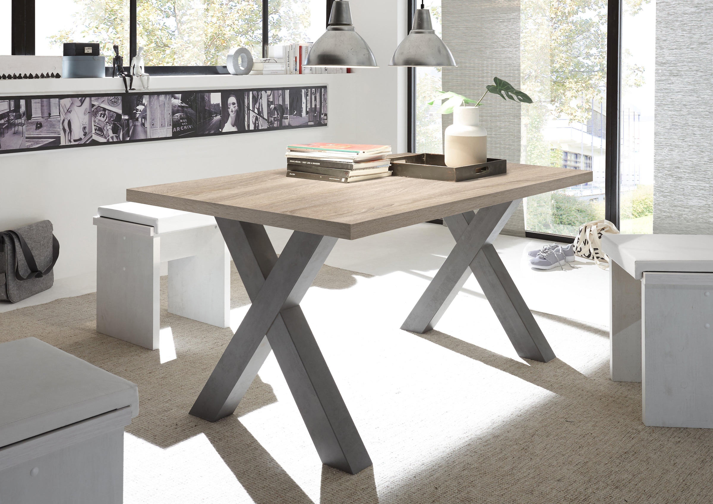 Mäusbacher Esstisch »Mister, TOPSELLER!« OTTOS Choice,  Gestell in  X-Form