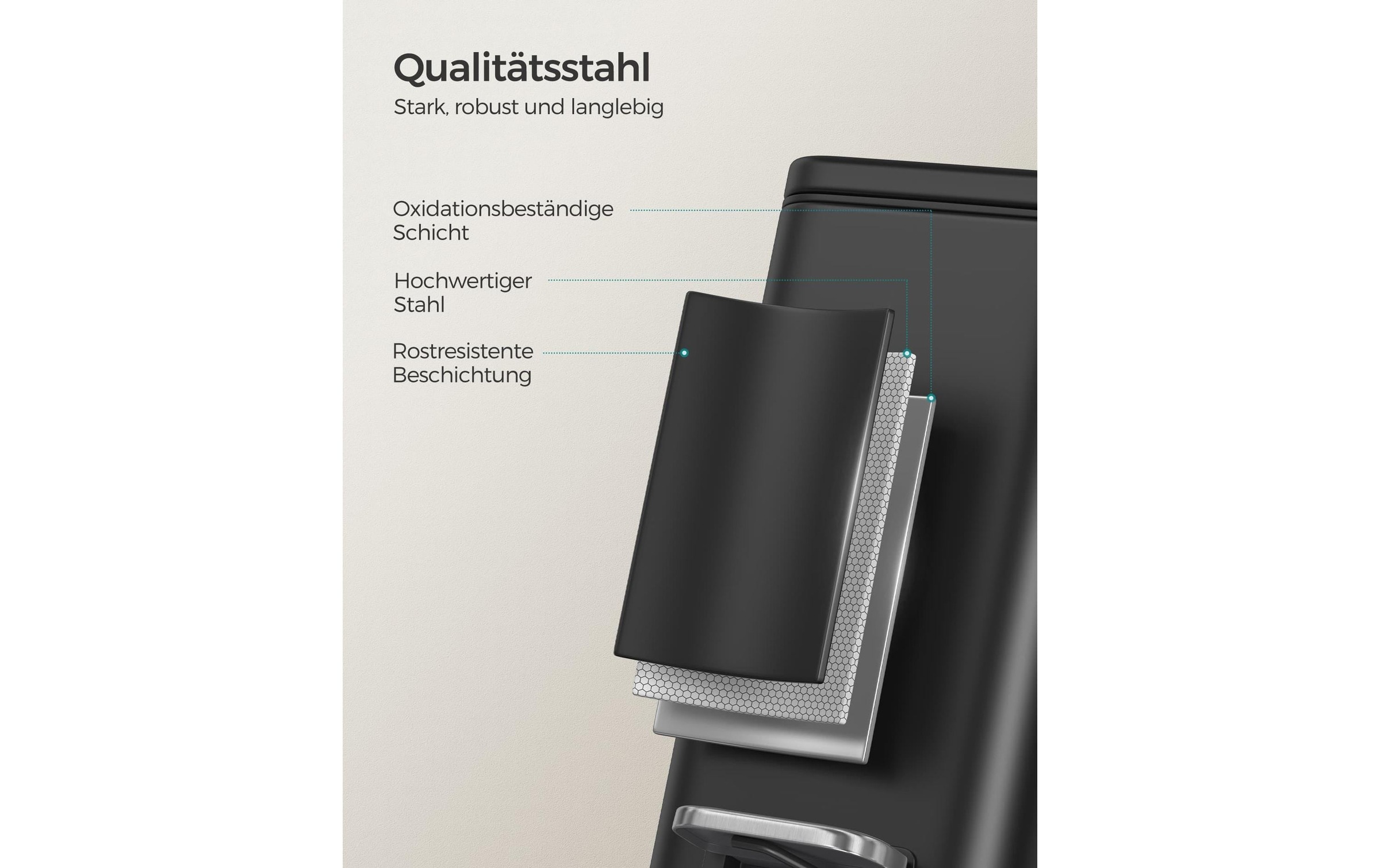 SONGMICS Kosmetikeimer »5 l« 1 Behälter