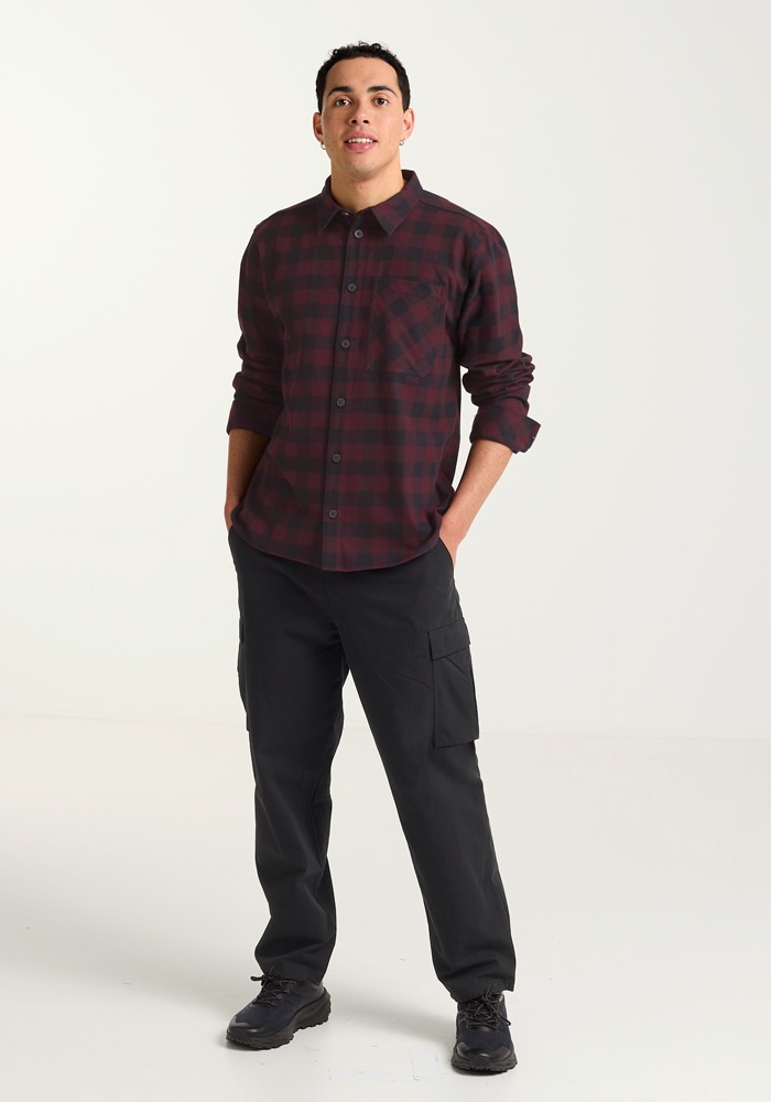 Jack Wolfskin Flanellhemd »LITE FLANNEL SHIRT M« Flanellhemd, weich, atmungsaktiv