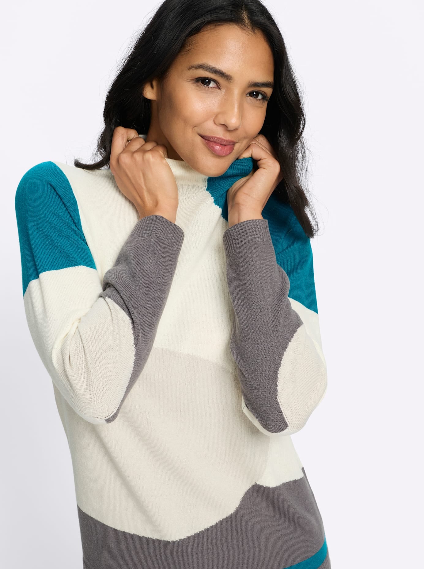 Classic Basics Pull à col montant »Stehkragen-Pullover«