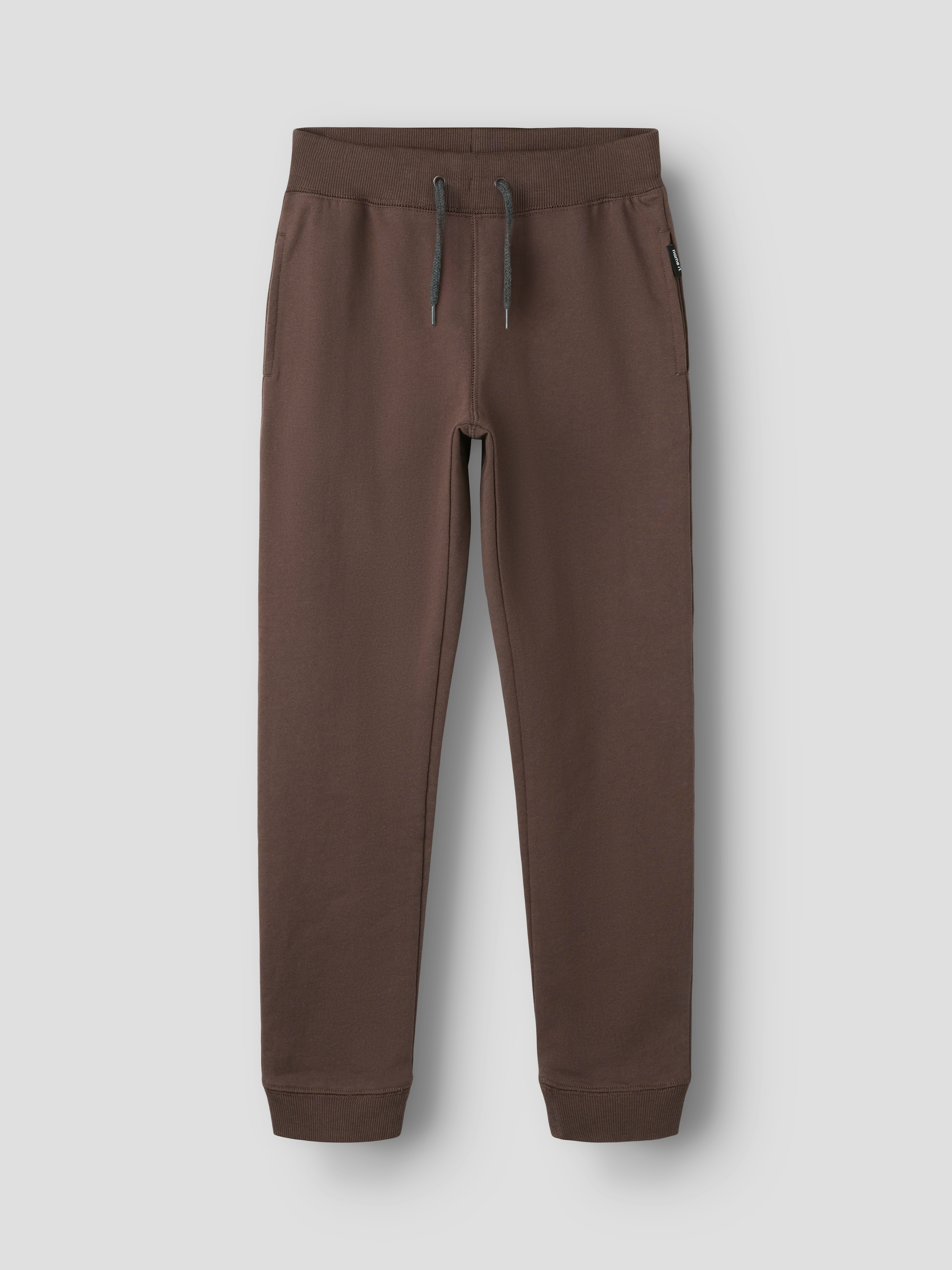 Name It Pantalon sweat »NKMSWEAT – Jogger mit verstellbarem Bund und Rippbündchen«  uni, décontracté, coupe régulière, sweat gratté
