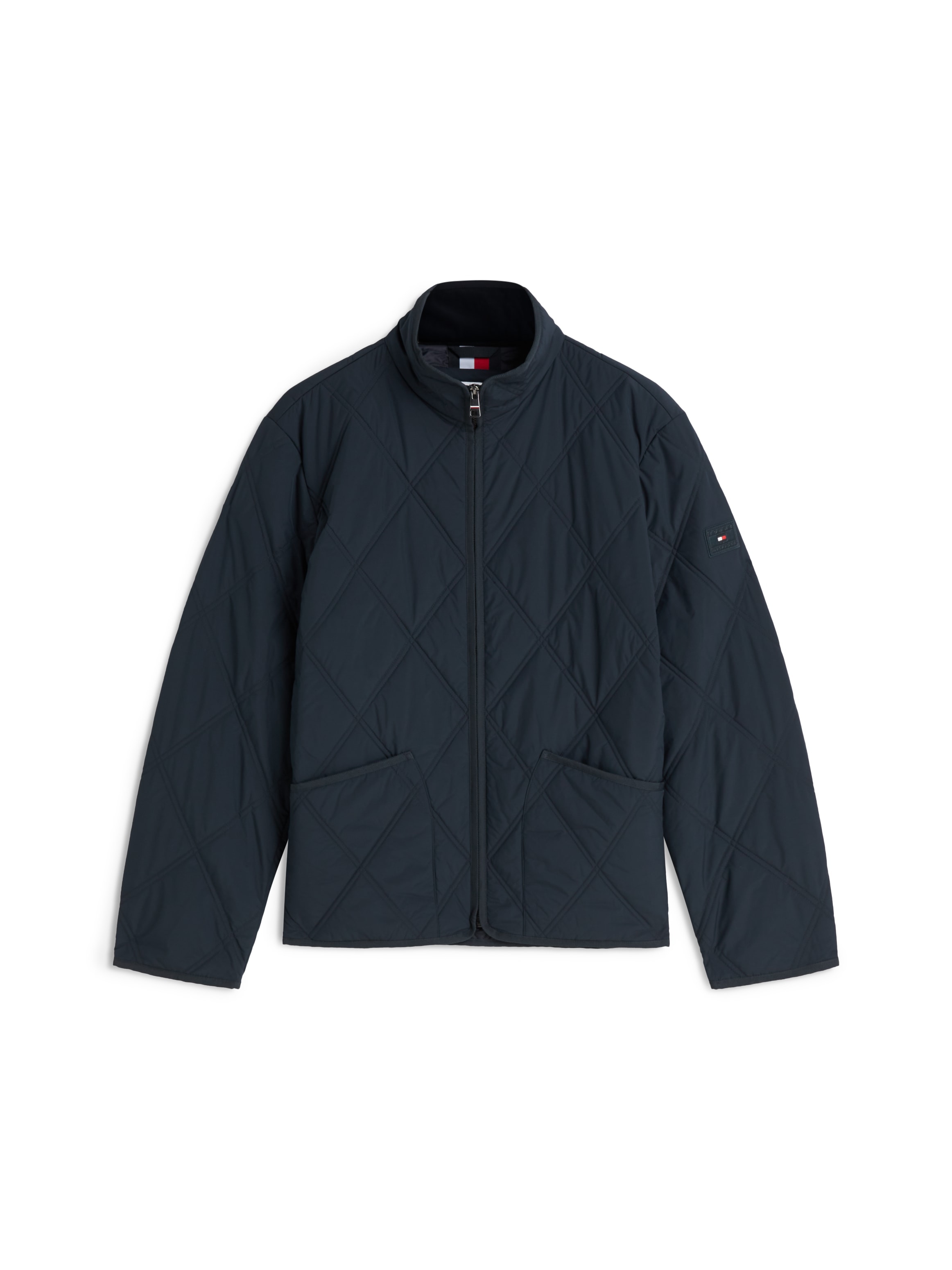 Tommy Hilfiger Veste matelassée »DIAMOND QUILT« avec piqûres losanges et fermeture éclair