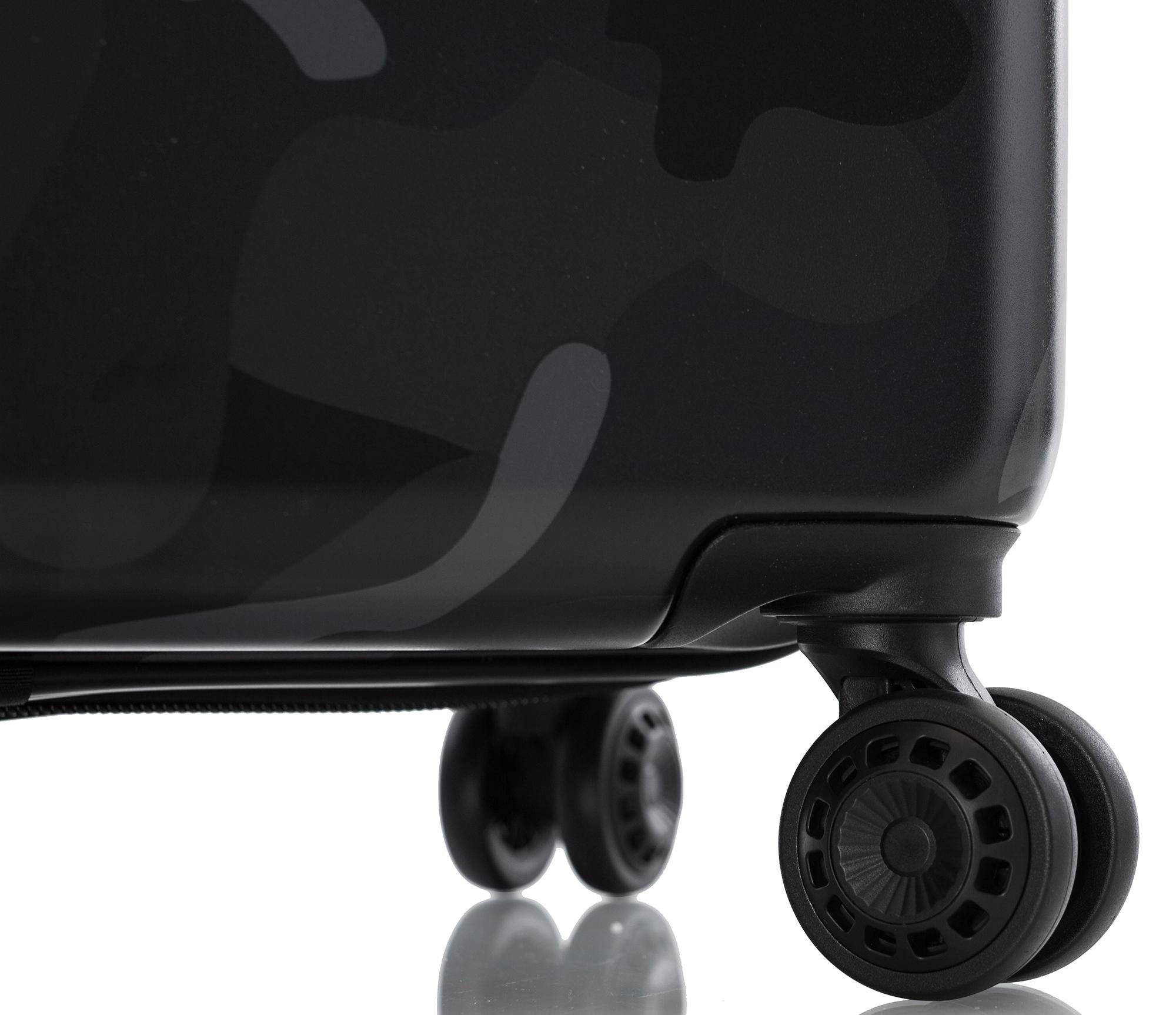 Heys Trolley à coque dure »Black Camo, 53 cm« 40 litre 4 Rollen Heys  Hartschalen-Koffer Volumenerweiterung