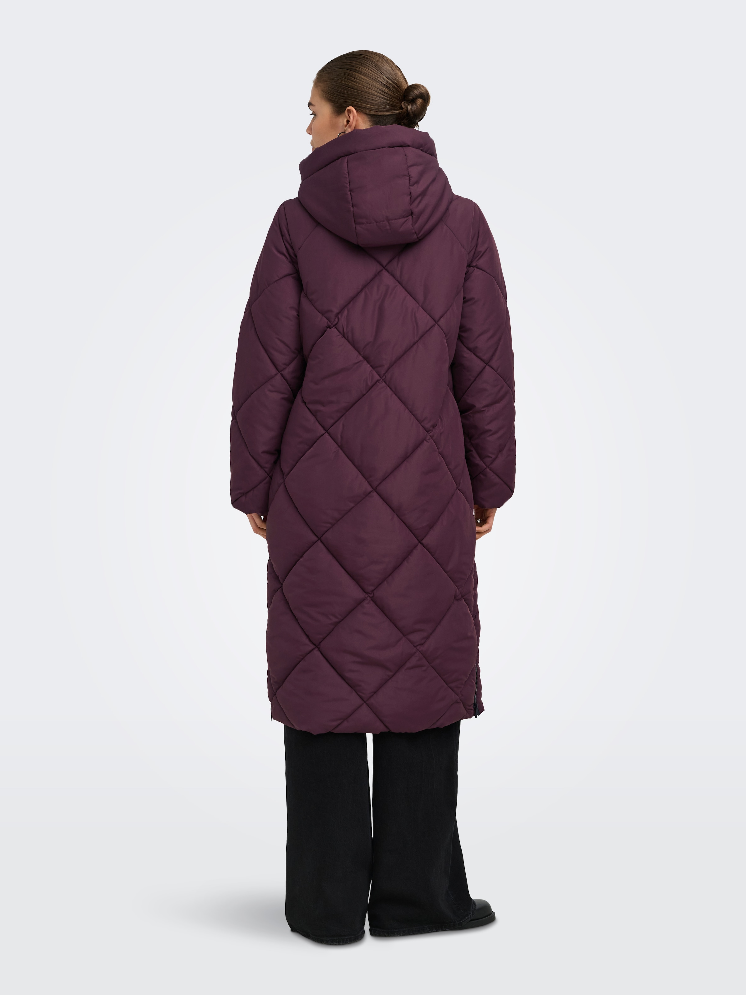 ONLY Manteau matelassé »ONLMAGGI LONG HOOD PUFFER CC OTW« Kunstfaser