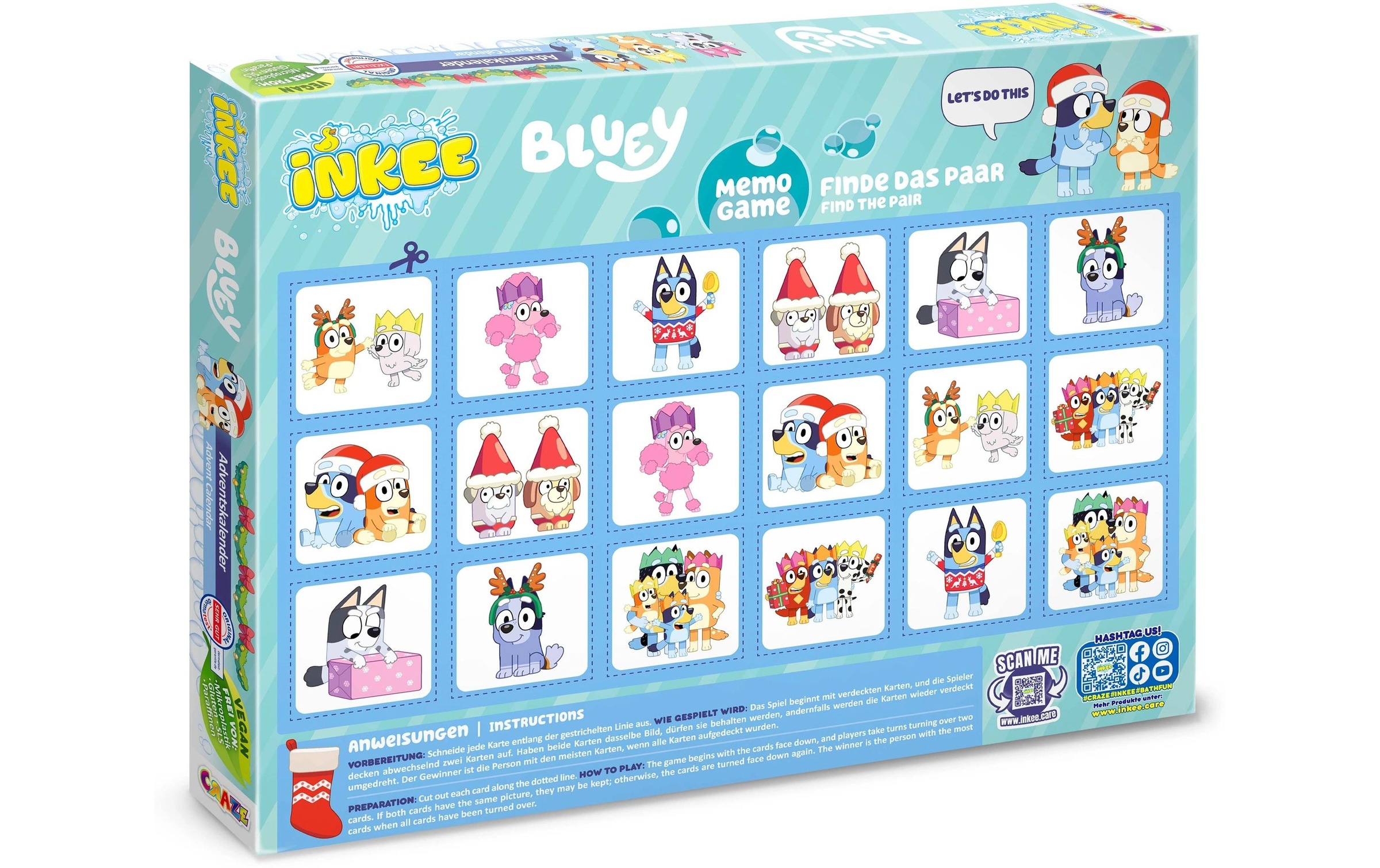 CRAZE Adventskalender »Craze CRAZE Adventskalender Inkee Bluey Spielzeug«