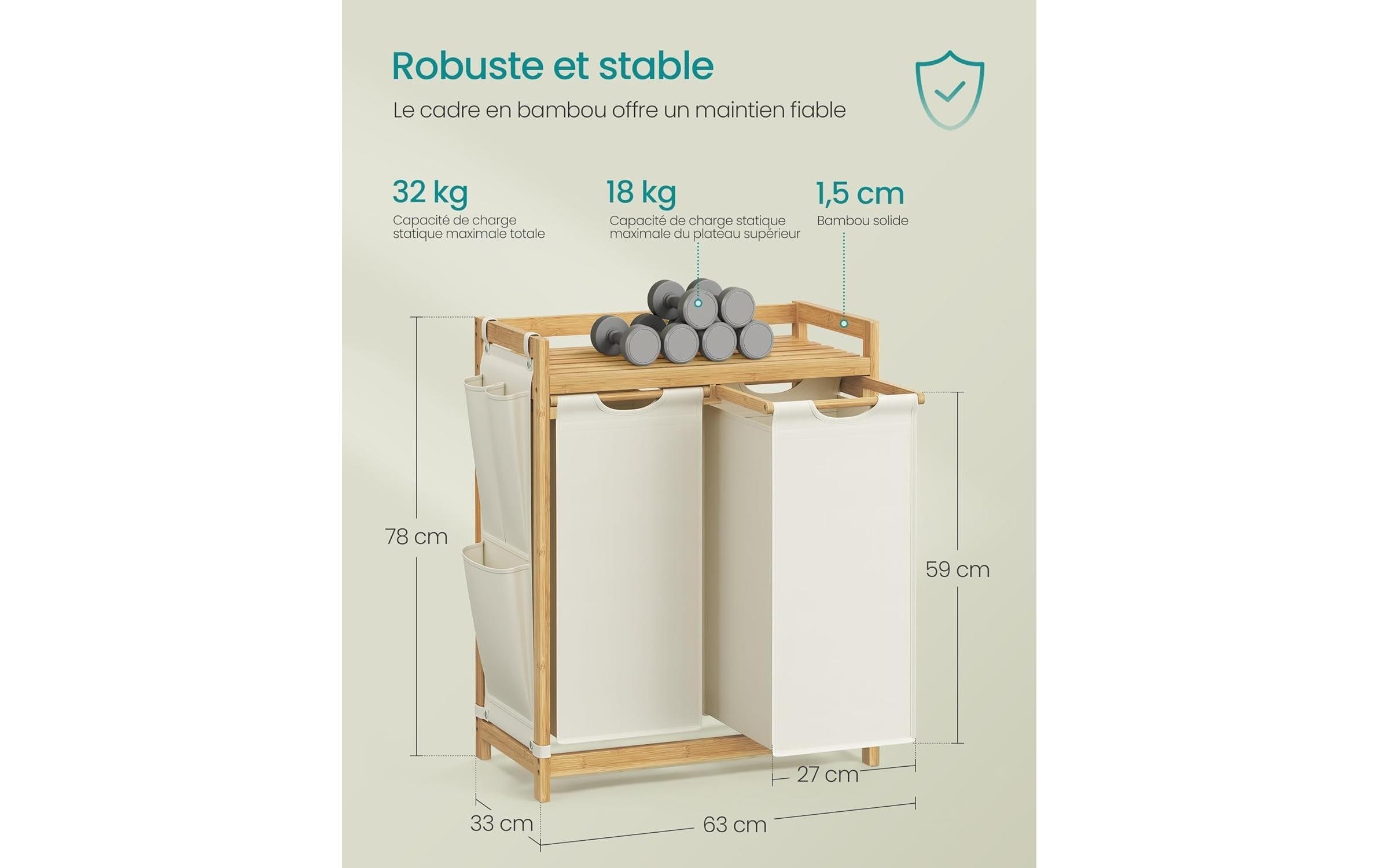 SONGMICS Panier à linge »100 l«