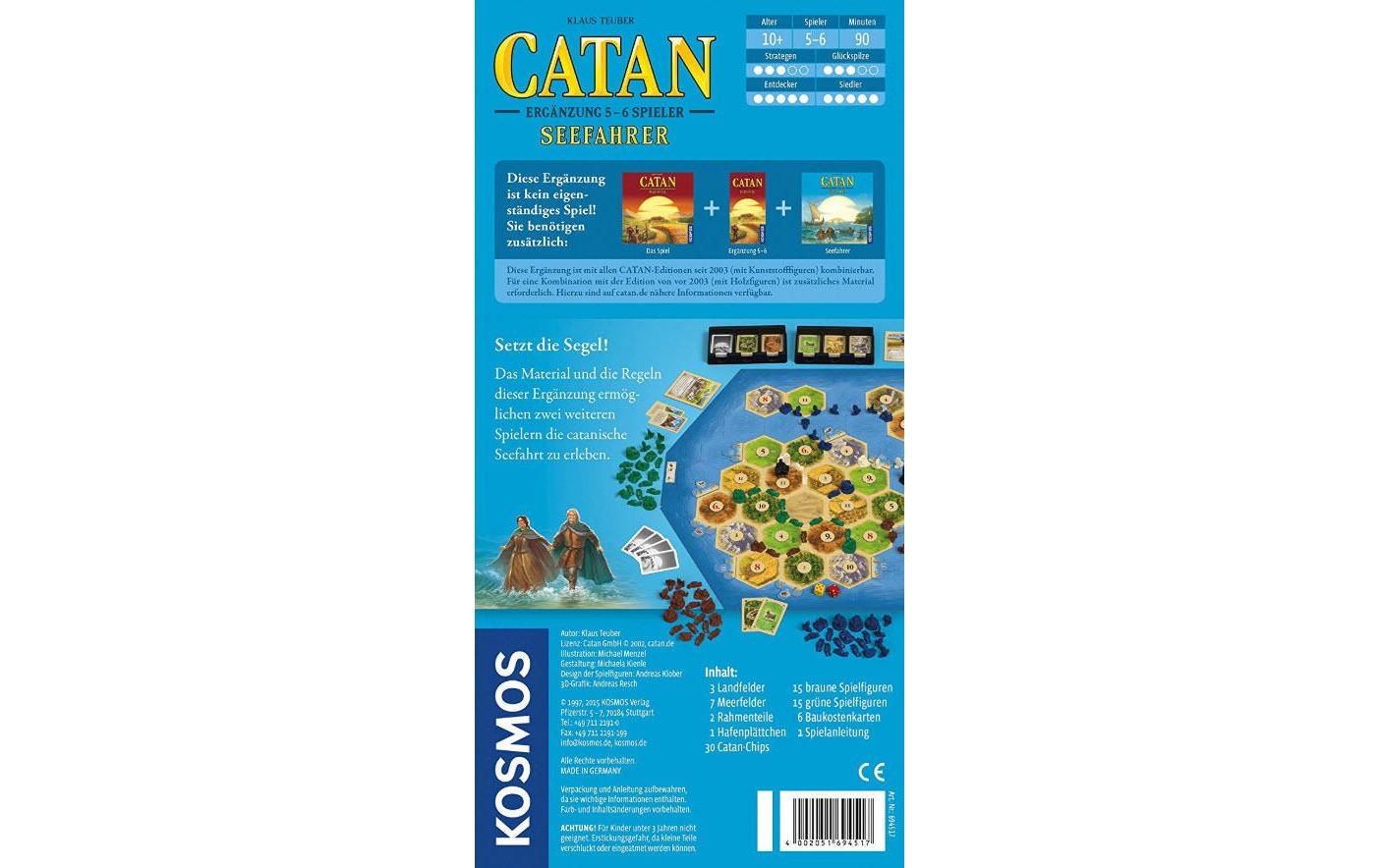 Kosmos Spiel »Seefahrer Ergänzung 44717 Spieler«