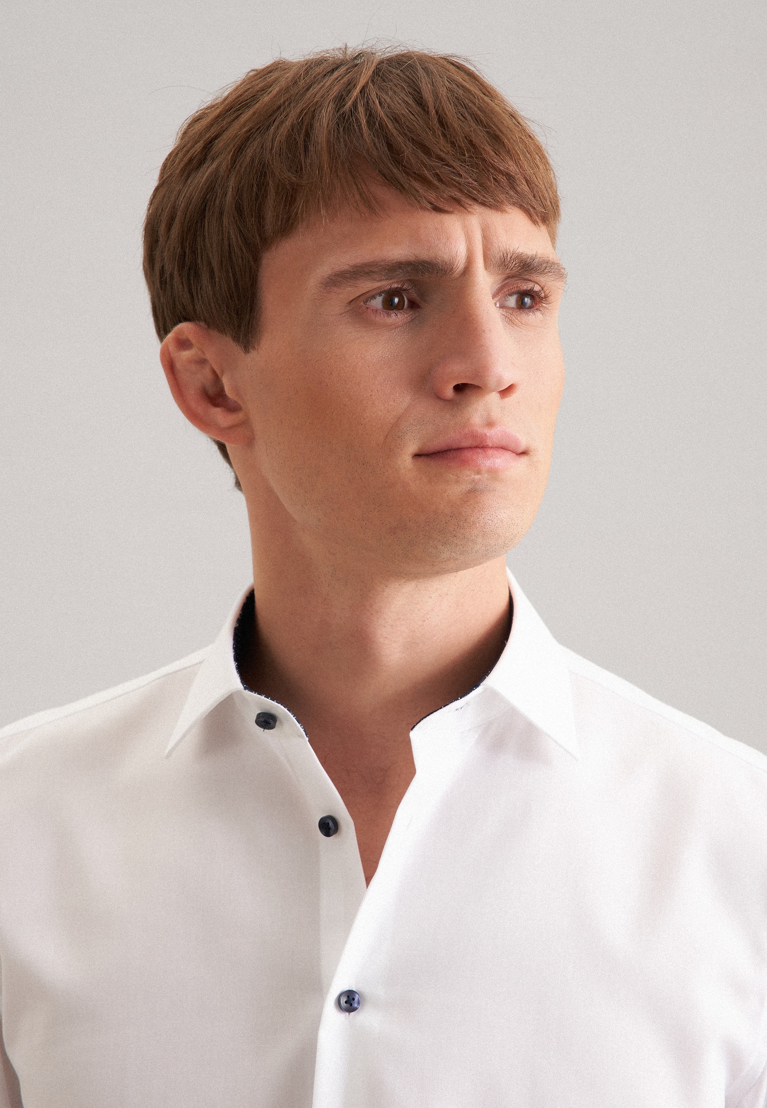 seidensticker Chemise d'affaires »Schwarze Rose« Shaped 1/1 Kentkragen Uni