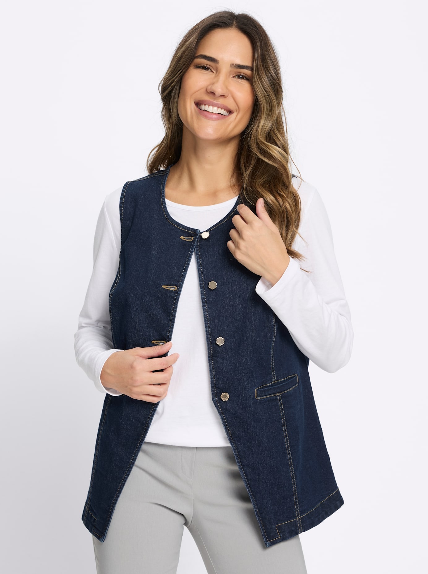 Classic Basics Gilet en jean