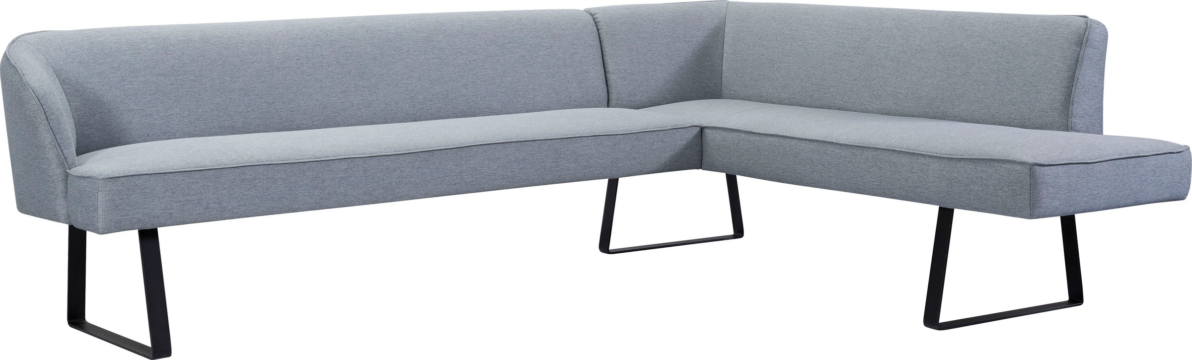 exxpo - sofa fashion Banc d'angle »Americano« mit Keder und Metallfüssen, Bezug in verschiedenen Qualitäten