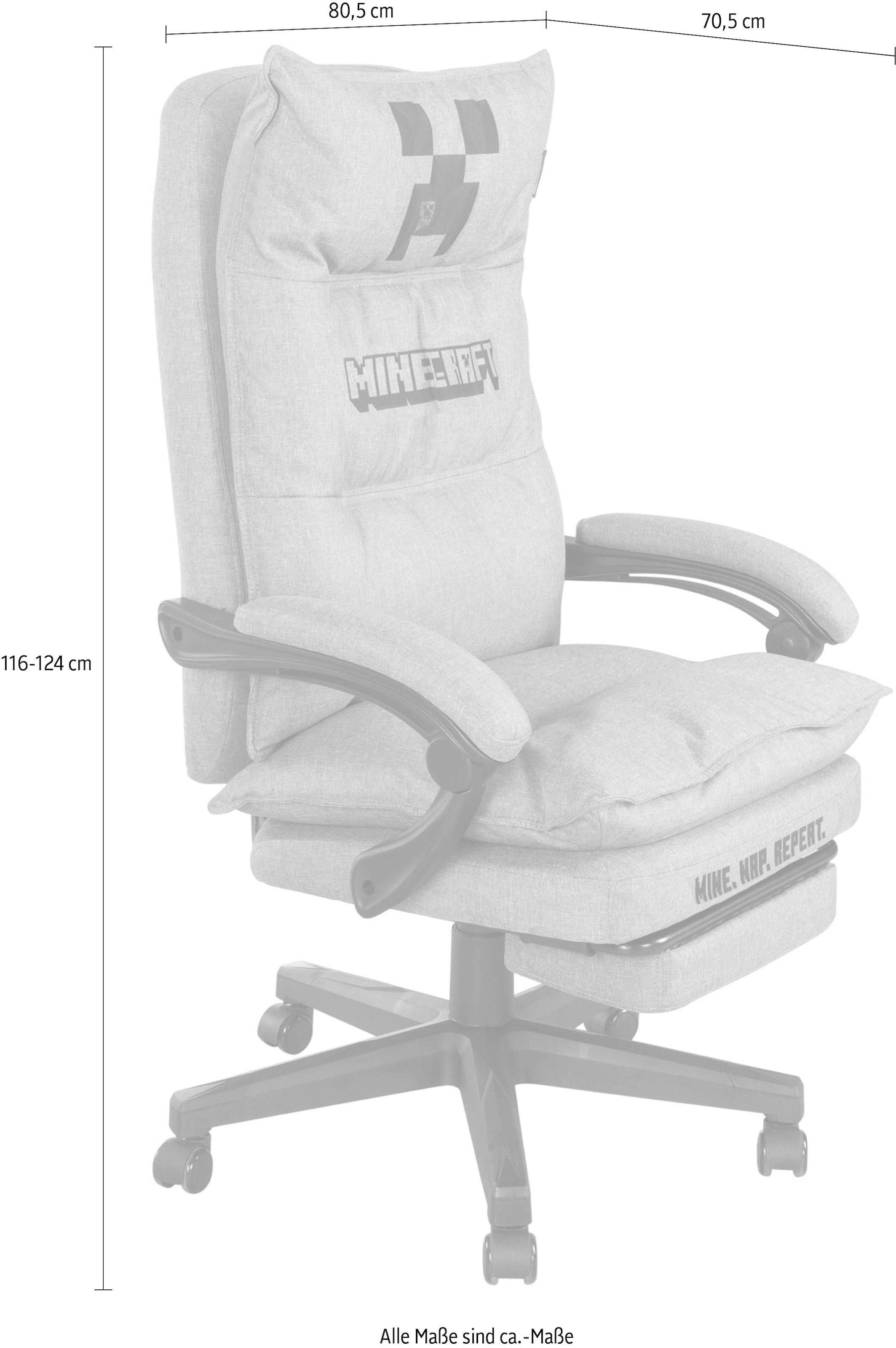 Phoenix Chaise de jeu () 1 cuisfauteuil de direction gris