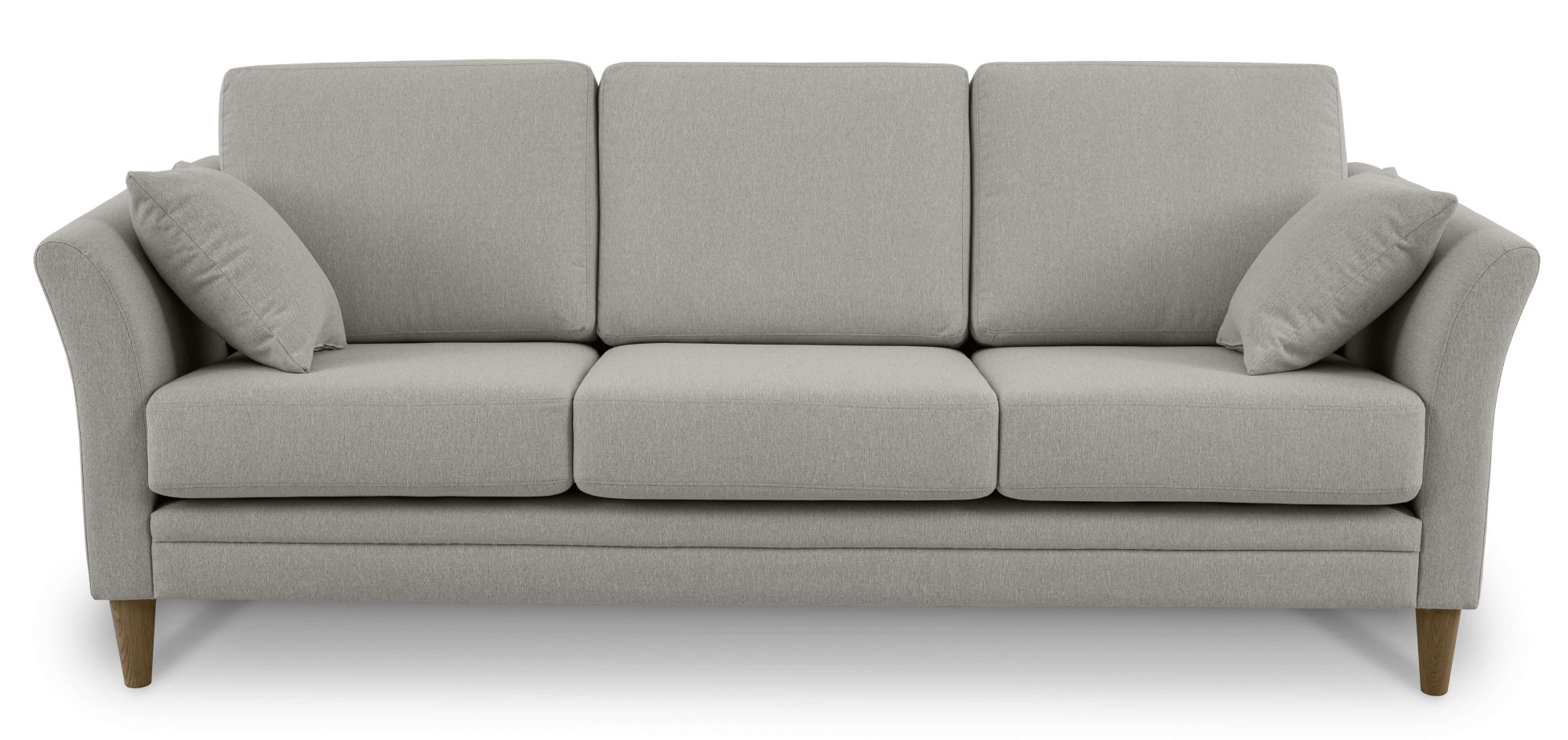 Home affaire 3-places »Arellano, Breite 217 cm« klassisches Design, 2 Zierkissen inklusive, Webstoff fein