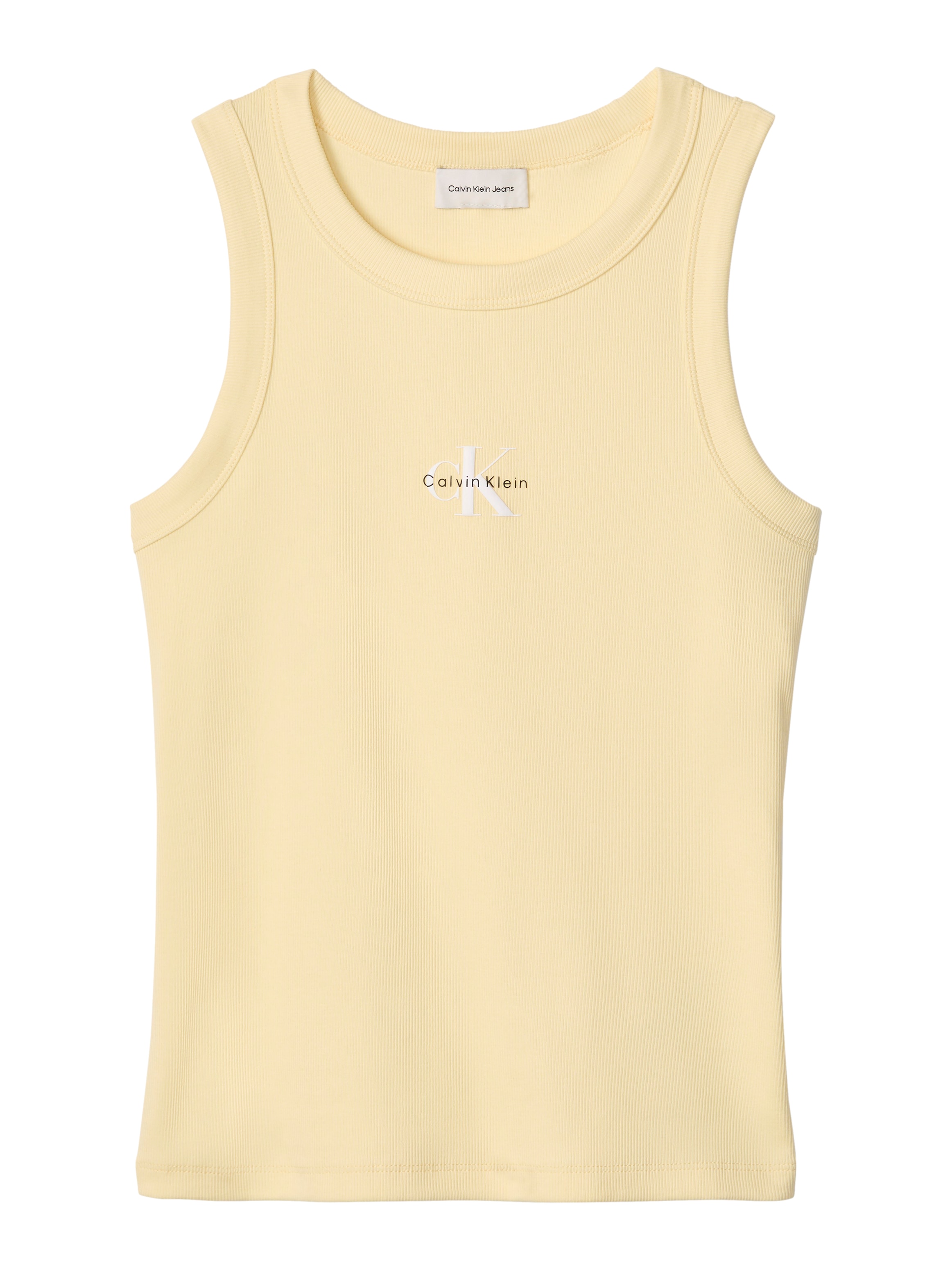 Calvin Klein Jeans Débardeur »MONOGRAM RIB TANK« Figurbetonte Passform mit Rundhalsausschnitt